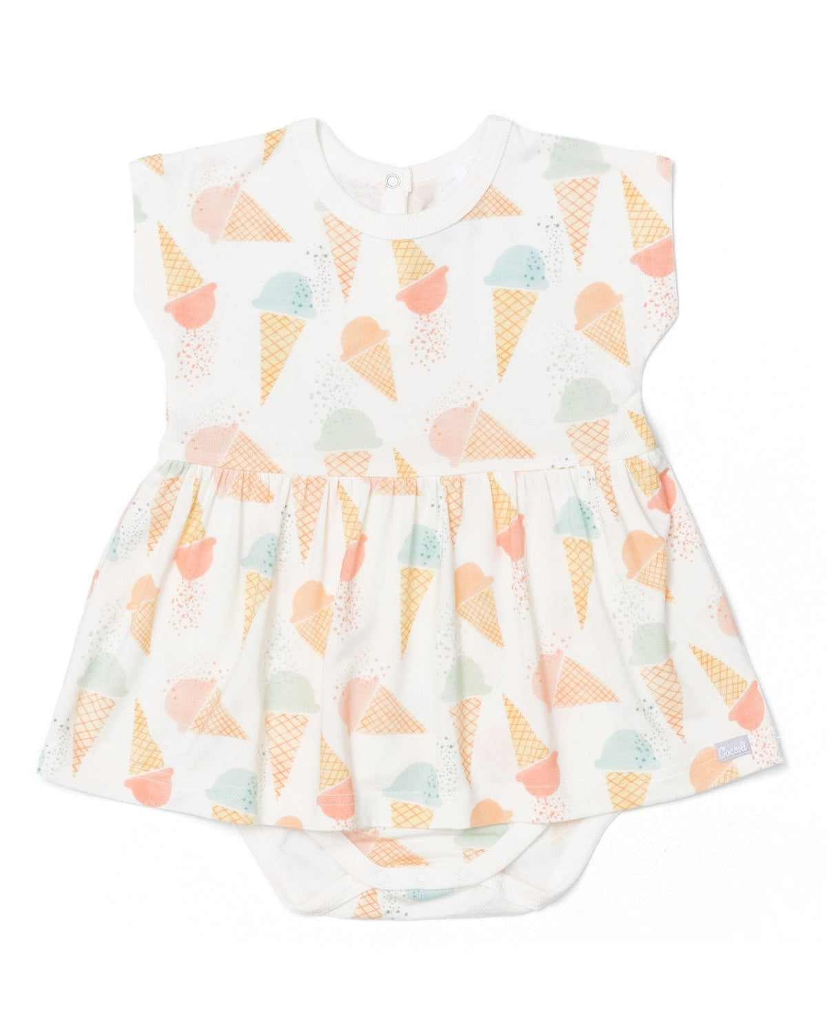 Modal Romper - Gelato Cones on Cream