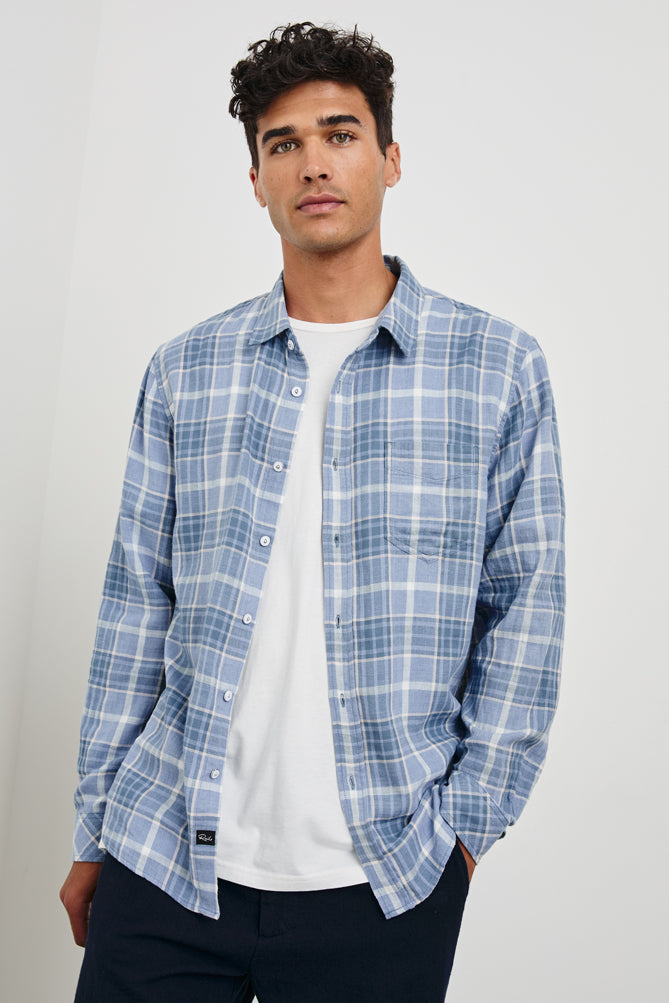 Wyatt Shirt - Blue Ebi Melange