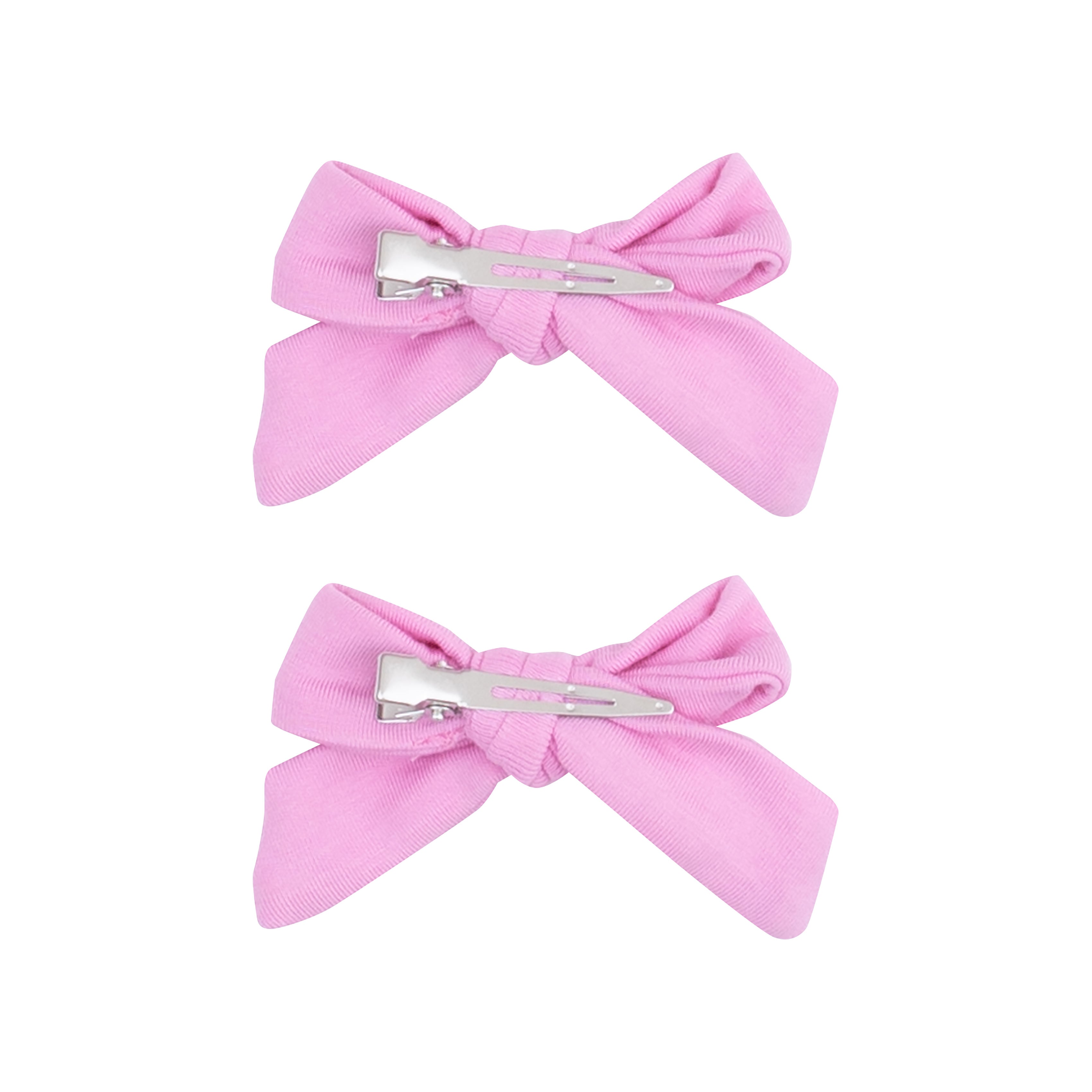 2 Pack Hair Bow with Clip - Solid Fuchsia Pink and Vintage Golf Carts