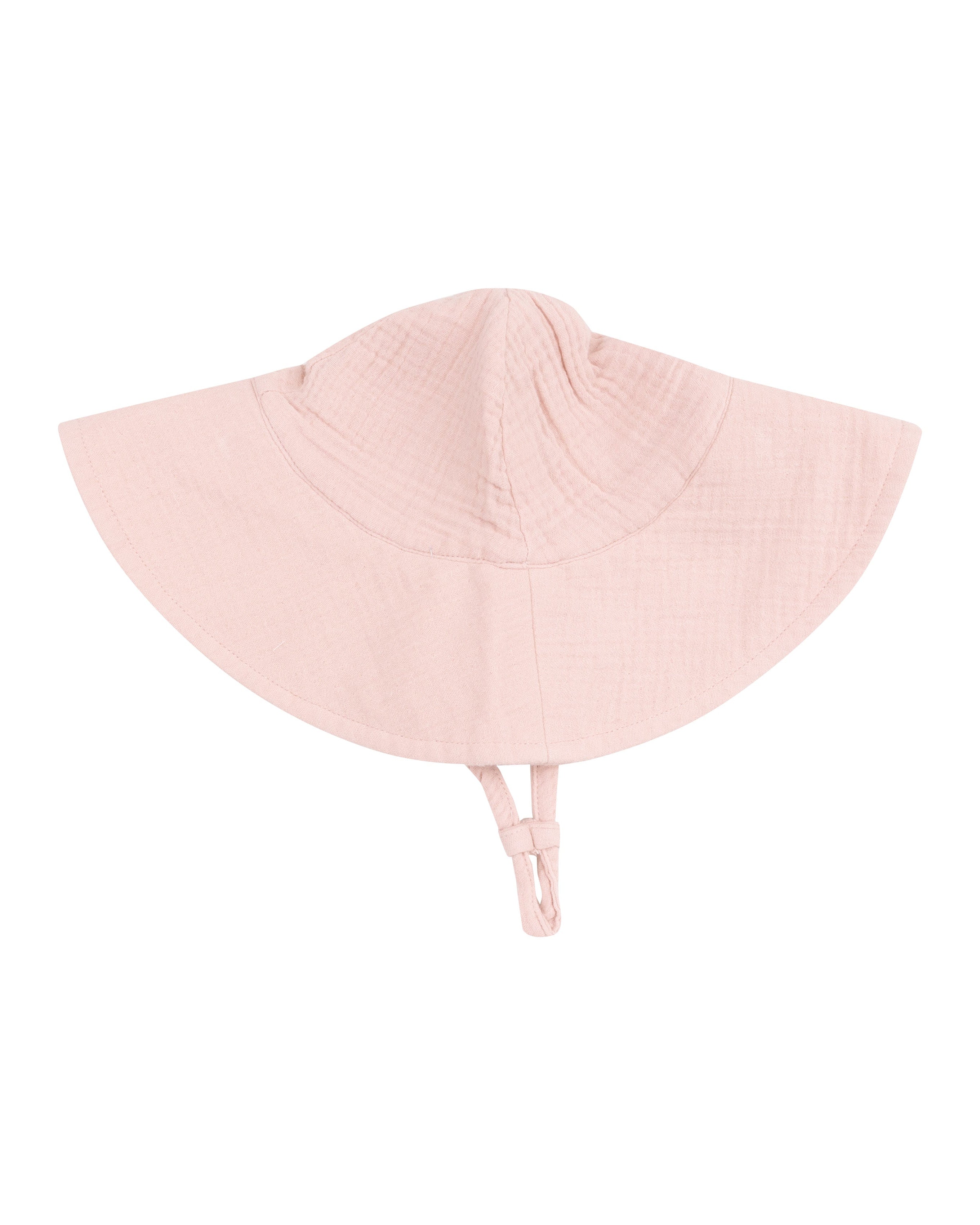 Wide Brim Sunhat - Solid Muslin Rose Smoke