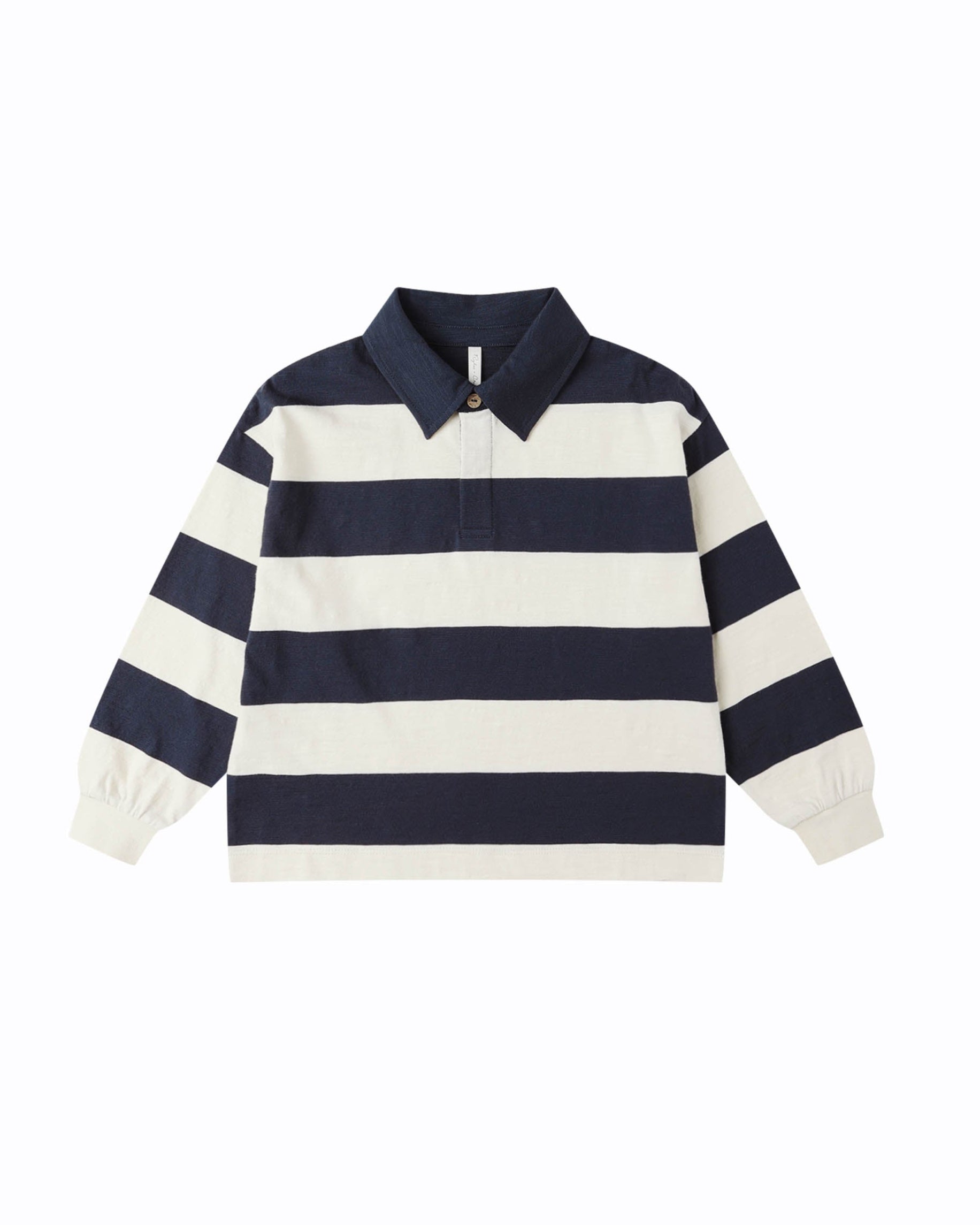 Rugby Polo - Navy Stripe