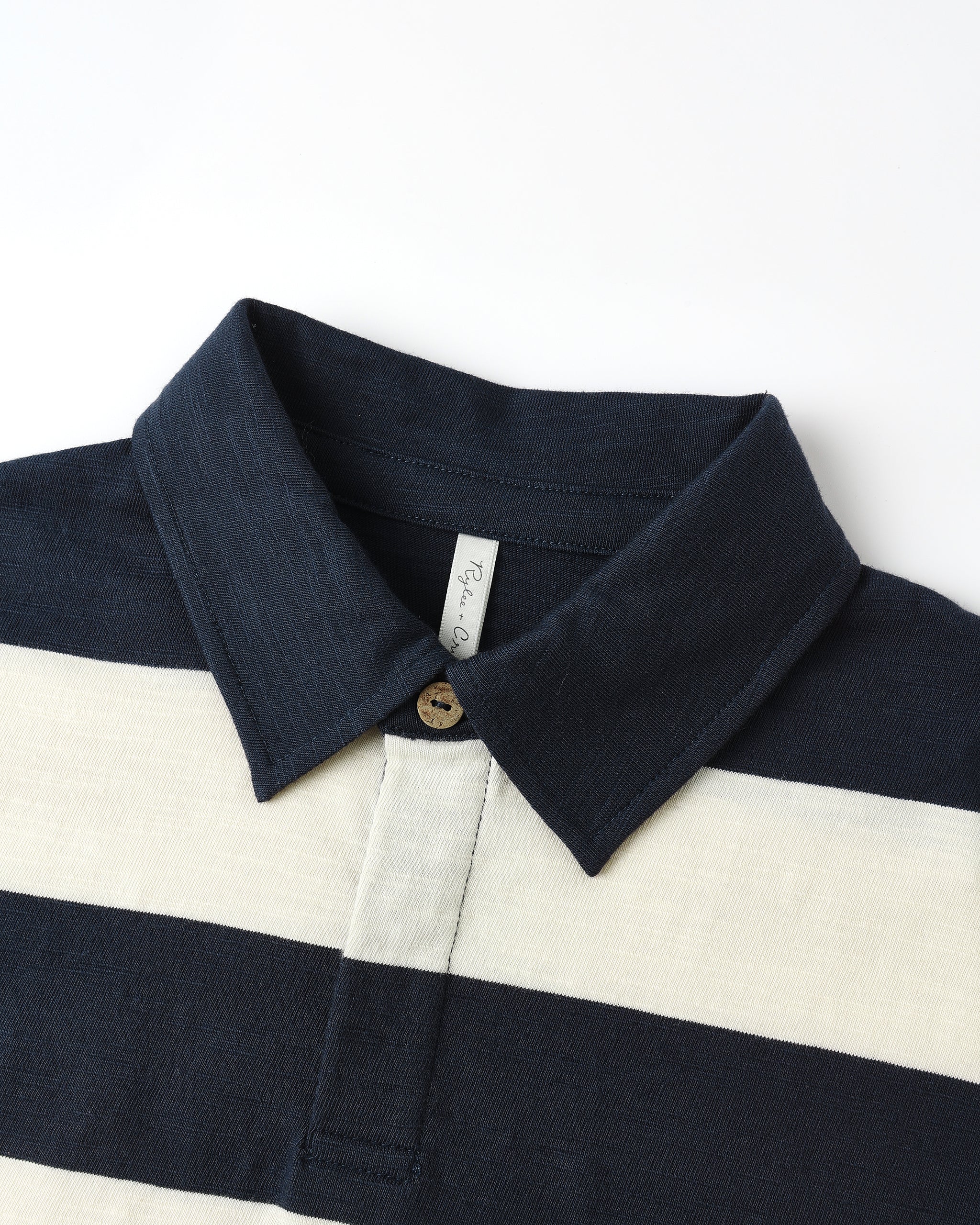 Rugby Polo - Navy Stripe