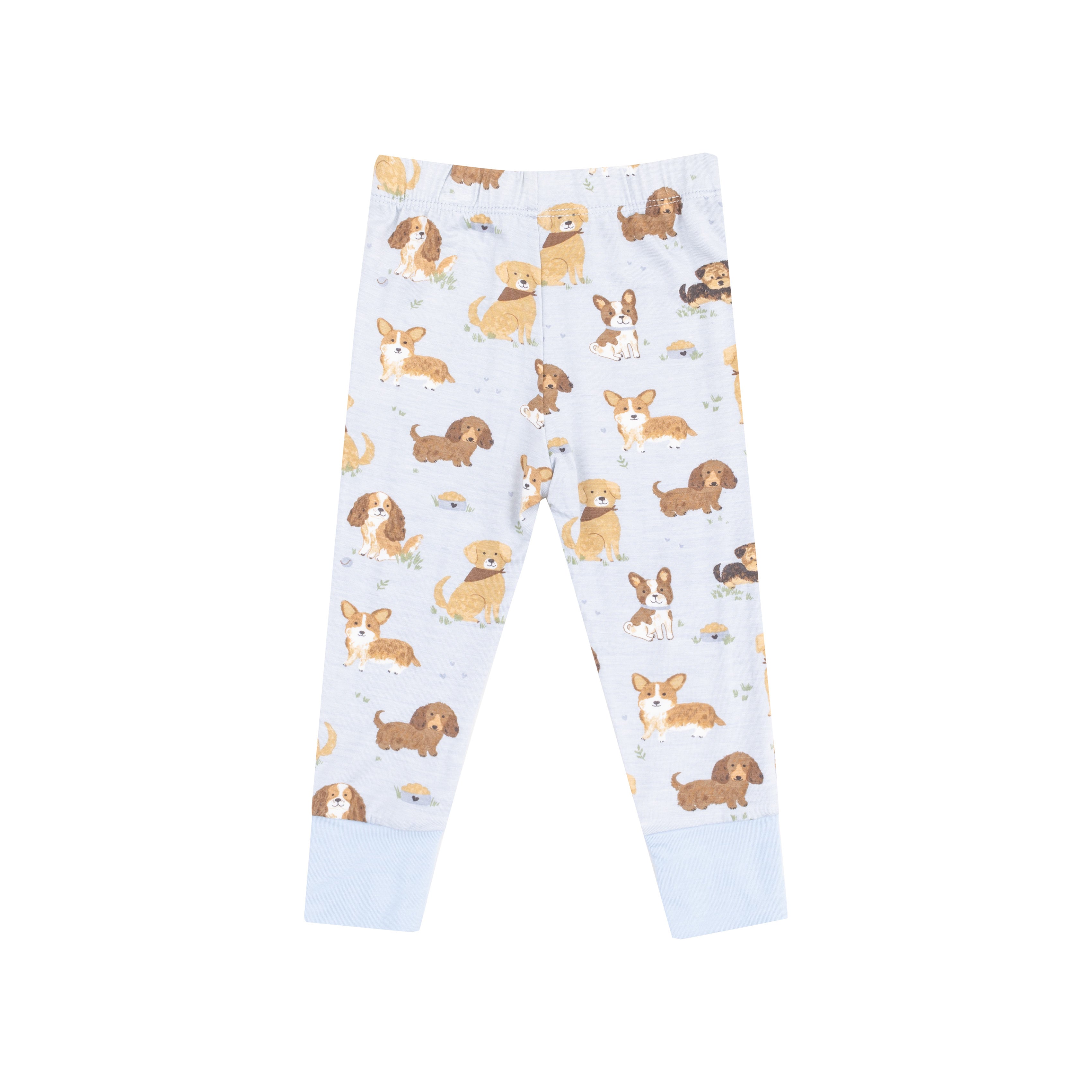 Short-Sleeve Lounge Wear Set - Best Friend Dogs Blue