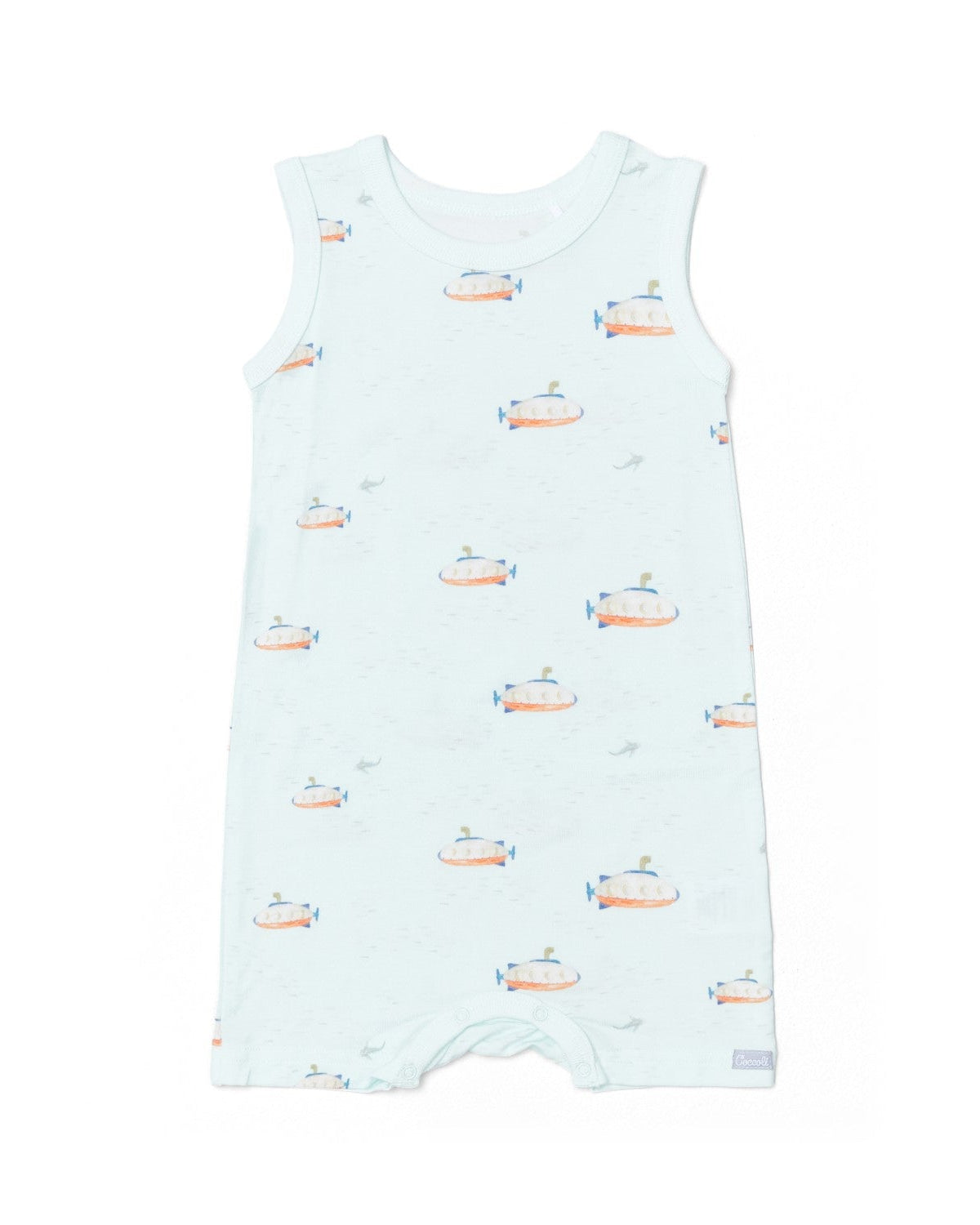 Modal Romper - Submarine on Spa Blue