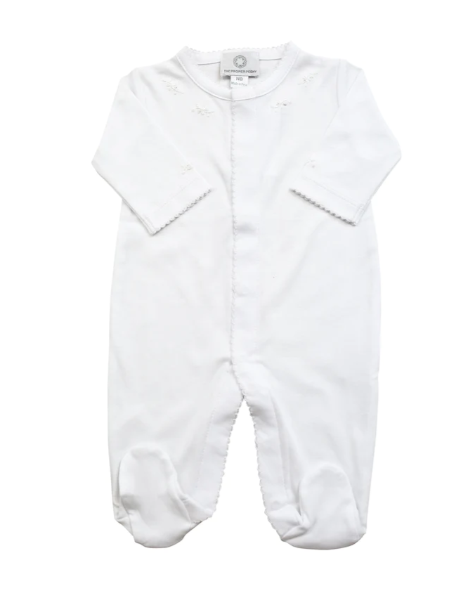 Footed Pajamas - White