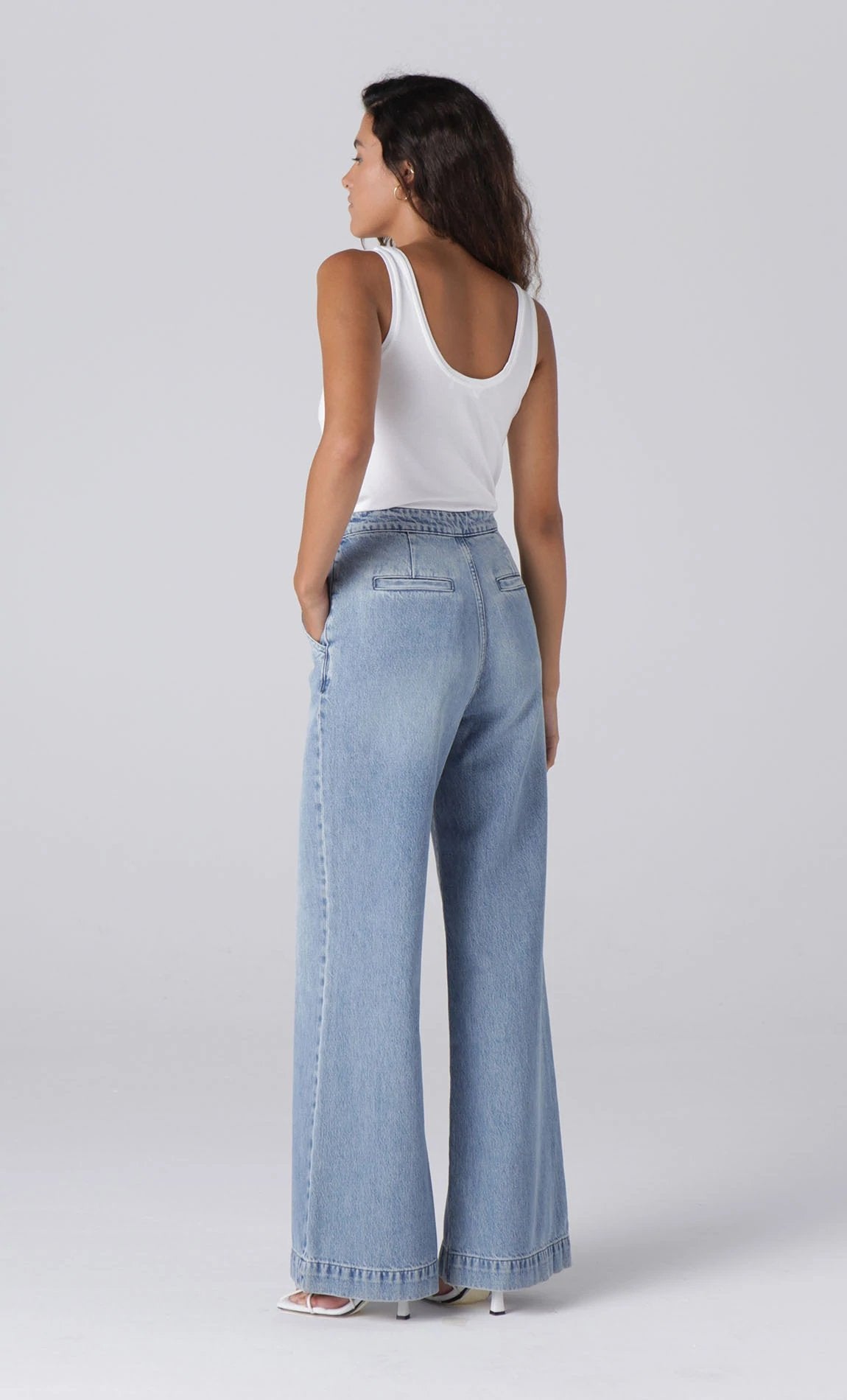 Pleated Trouser - Light Indigo