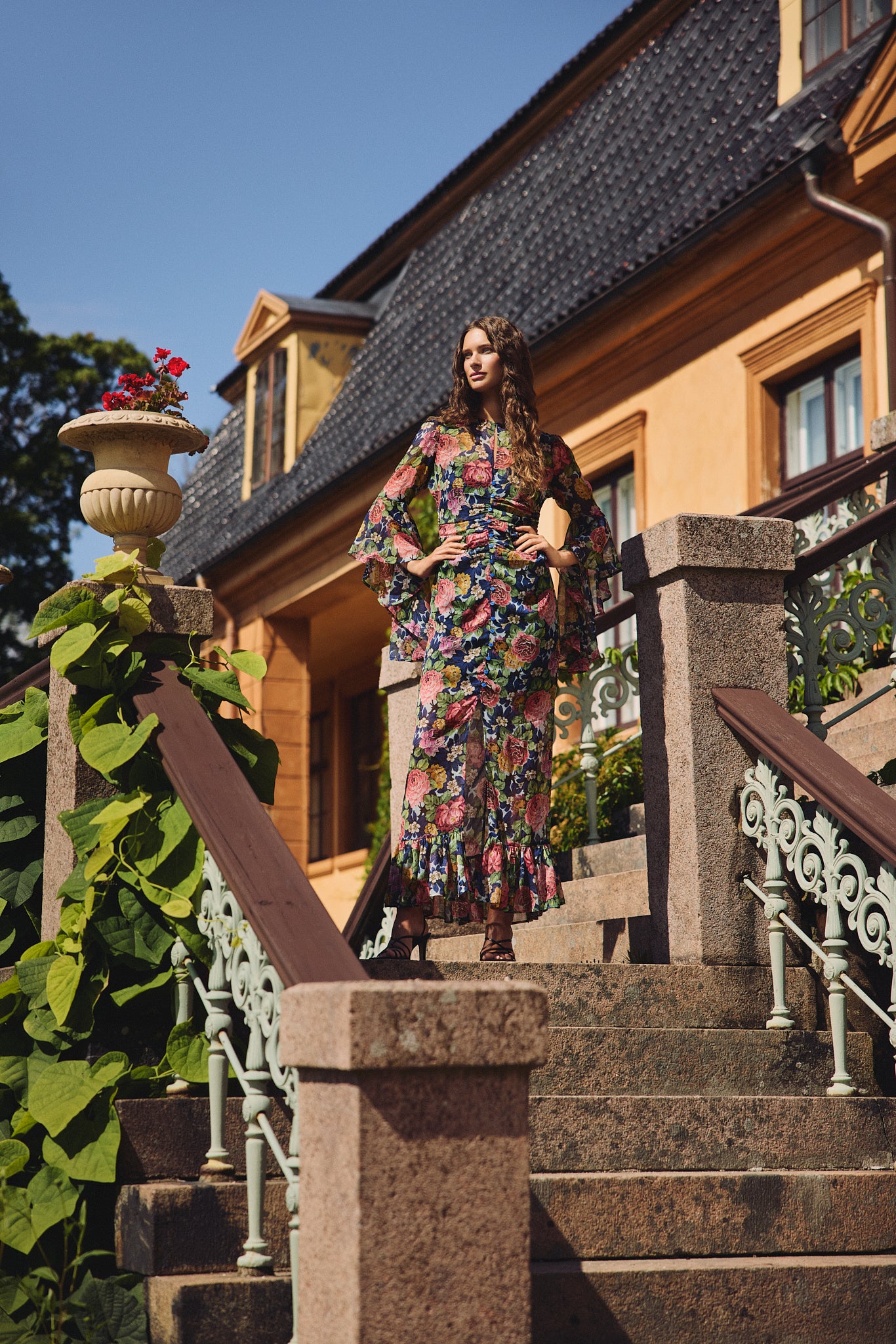 Chiffon Button Down Dress