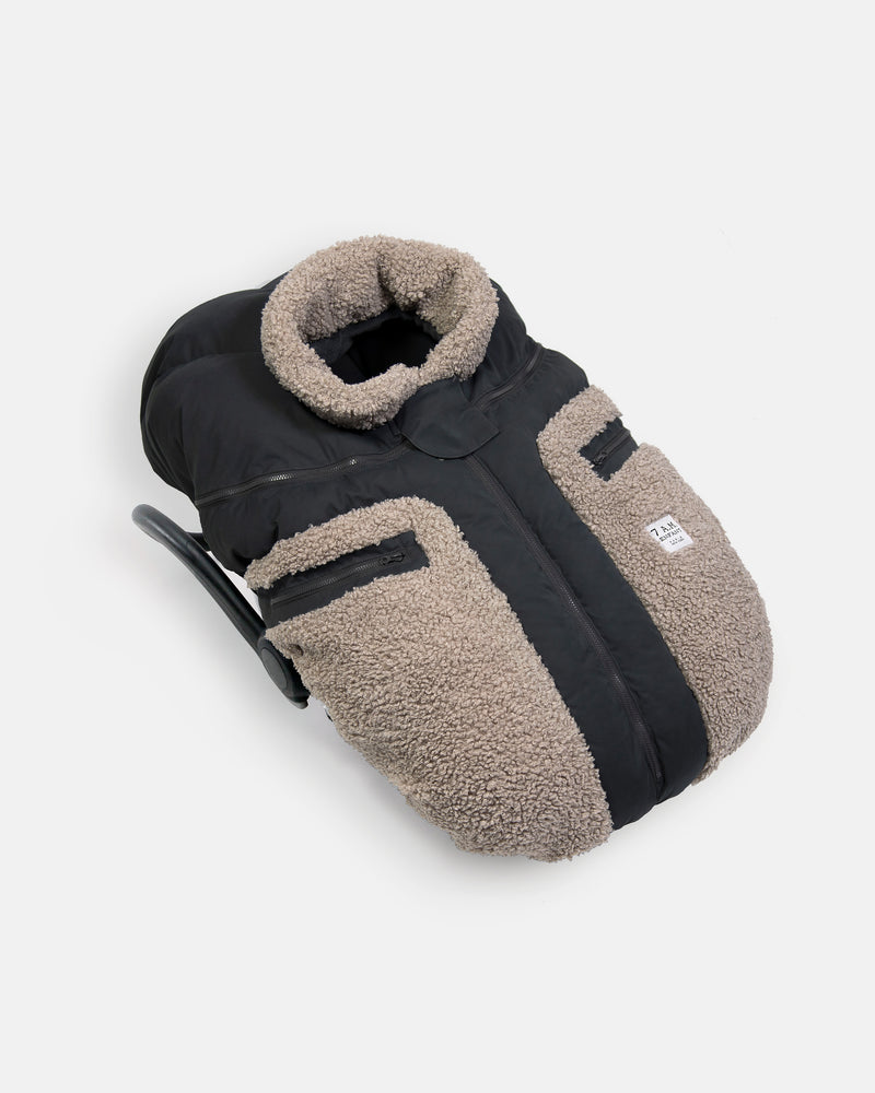 Car Seat Cocoon - Oatmeal / Smokey