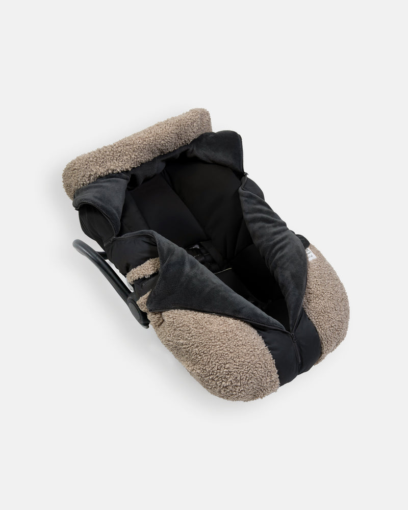 Car Seat Cocoon - Oatmeal / Smokey