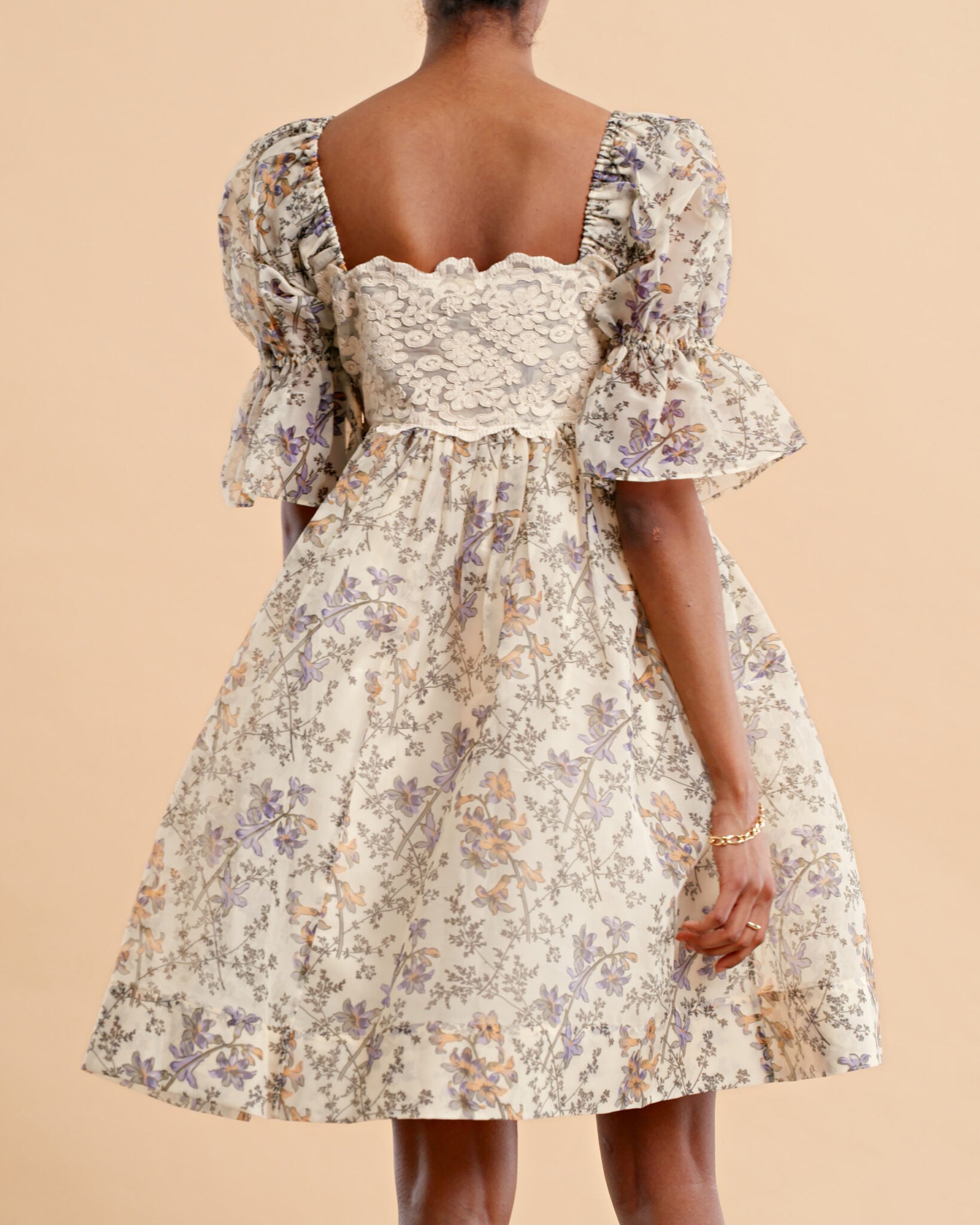 Organza Mini Lace Dress