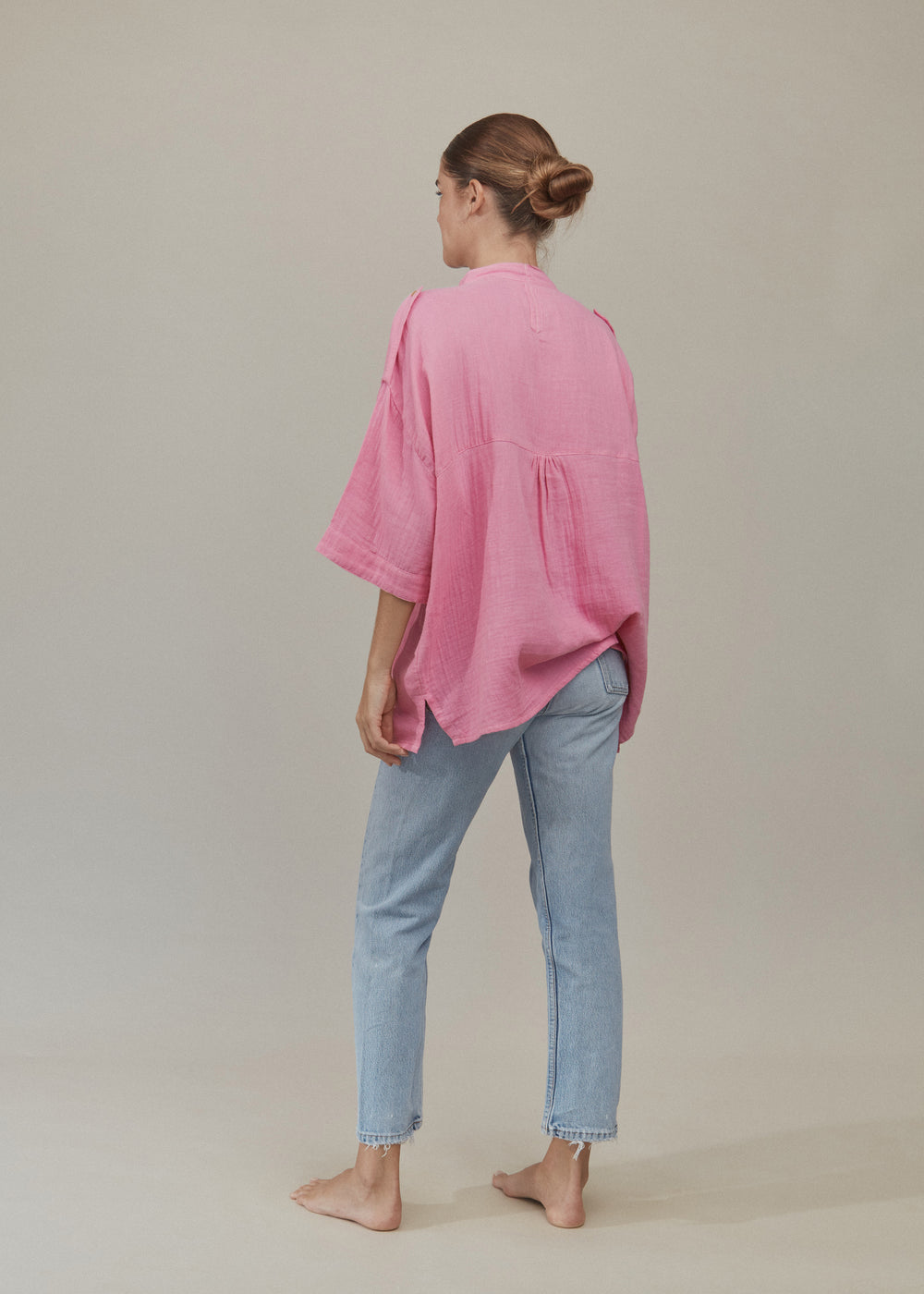 Van Cotton Gauze Top - Sweet Pea