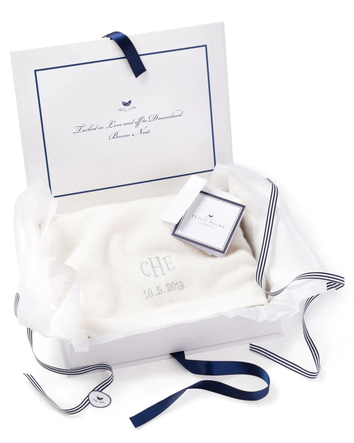 100% Cashmere Baby Blanket - Indigo