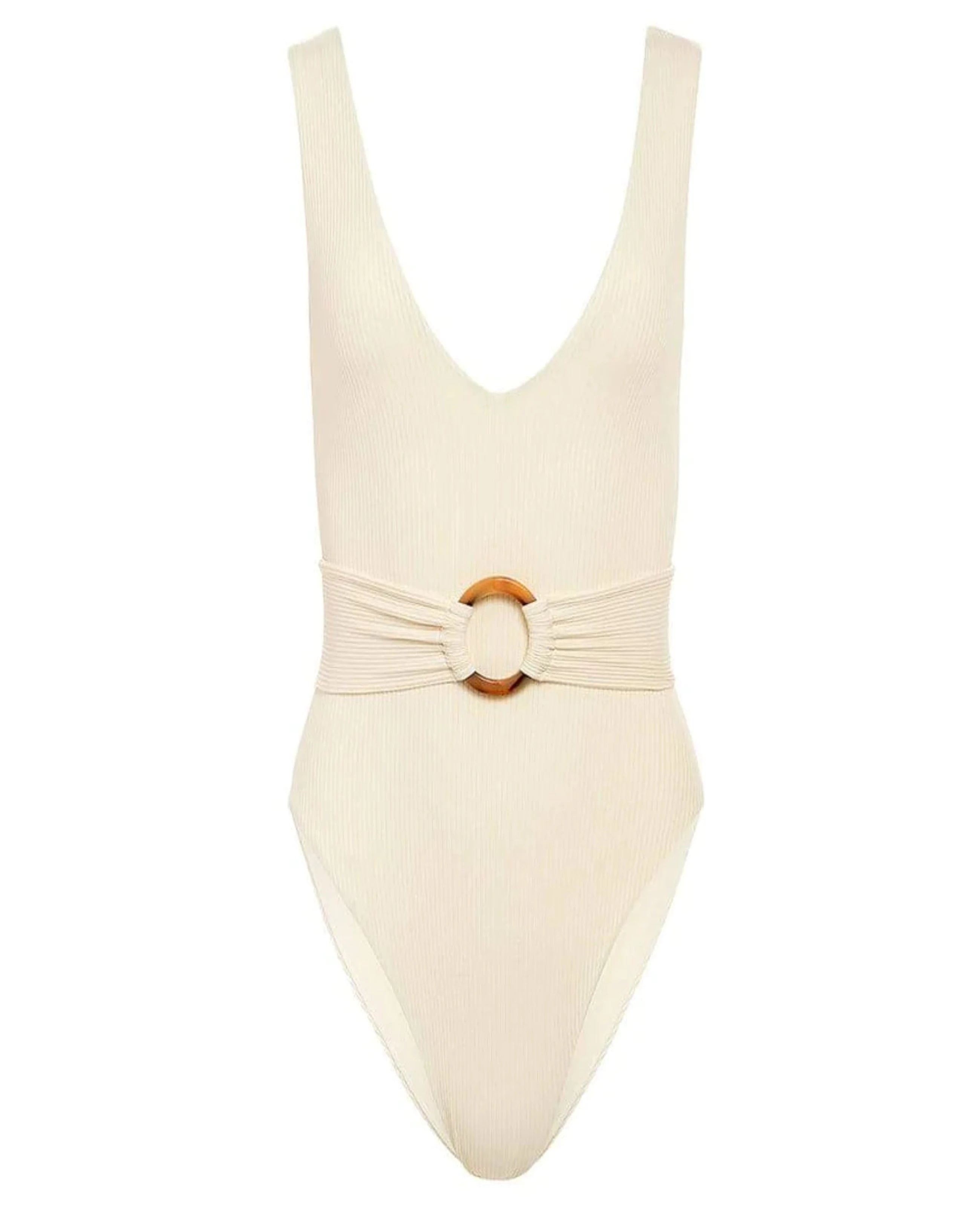 Cream Rib Kim One - Piece
