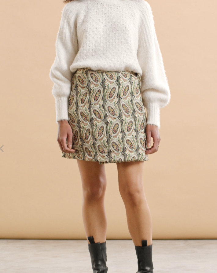 Autumn Drape Skirt - Paisley