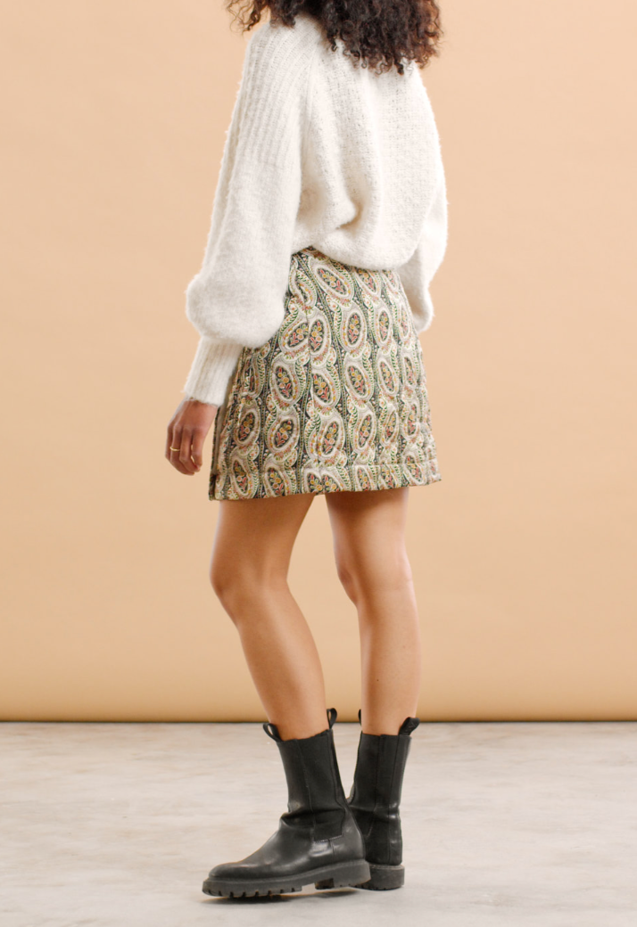 Autumn Drape Skirt - Paisley