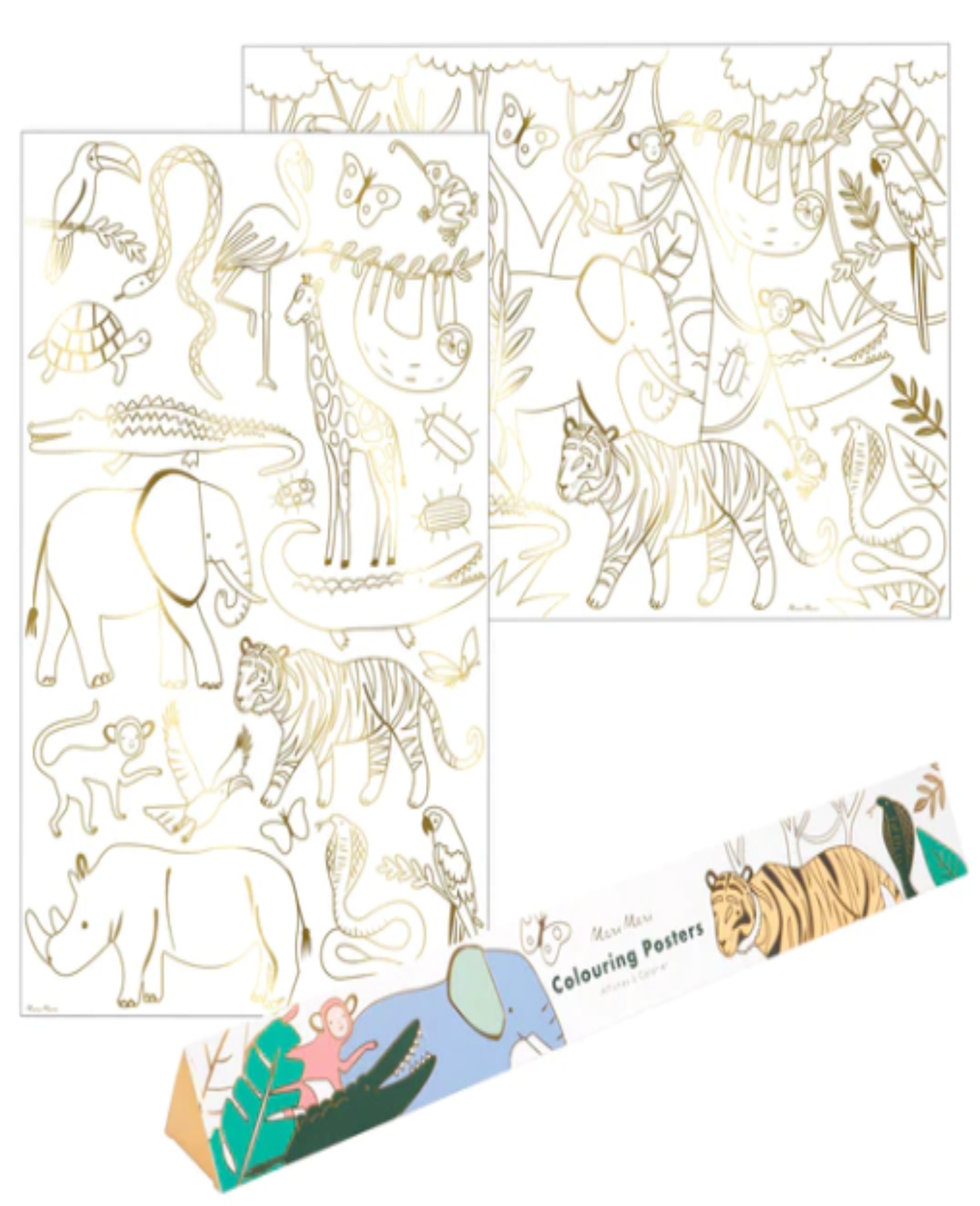 Jungle Coloring Posters