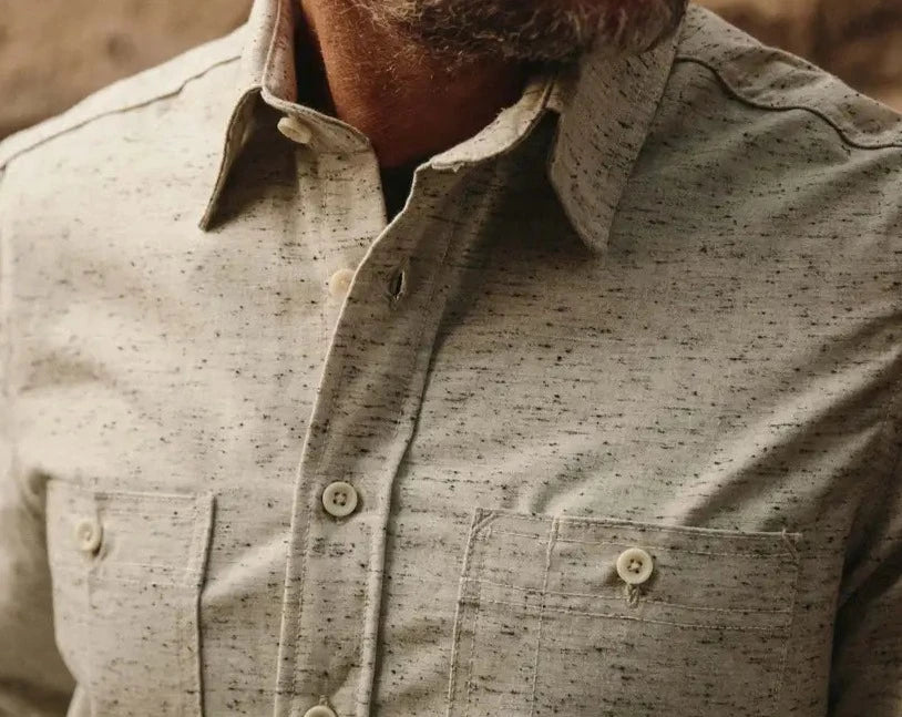 The Utility Shirt in Japanese Kuroki Natural Nep