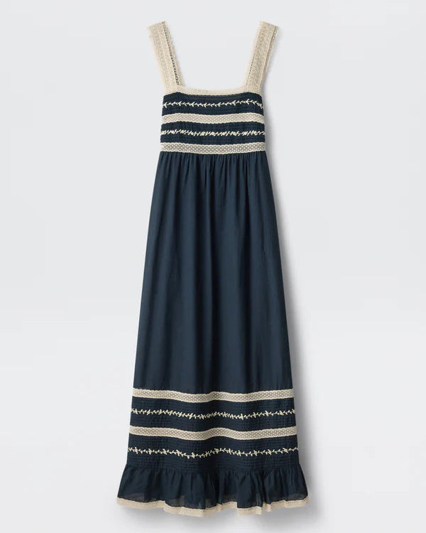Malie Dress - Deep Navy