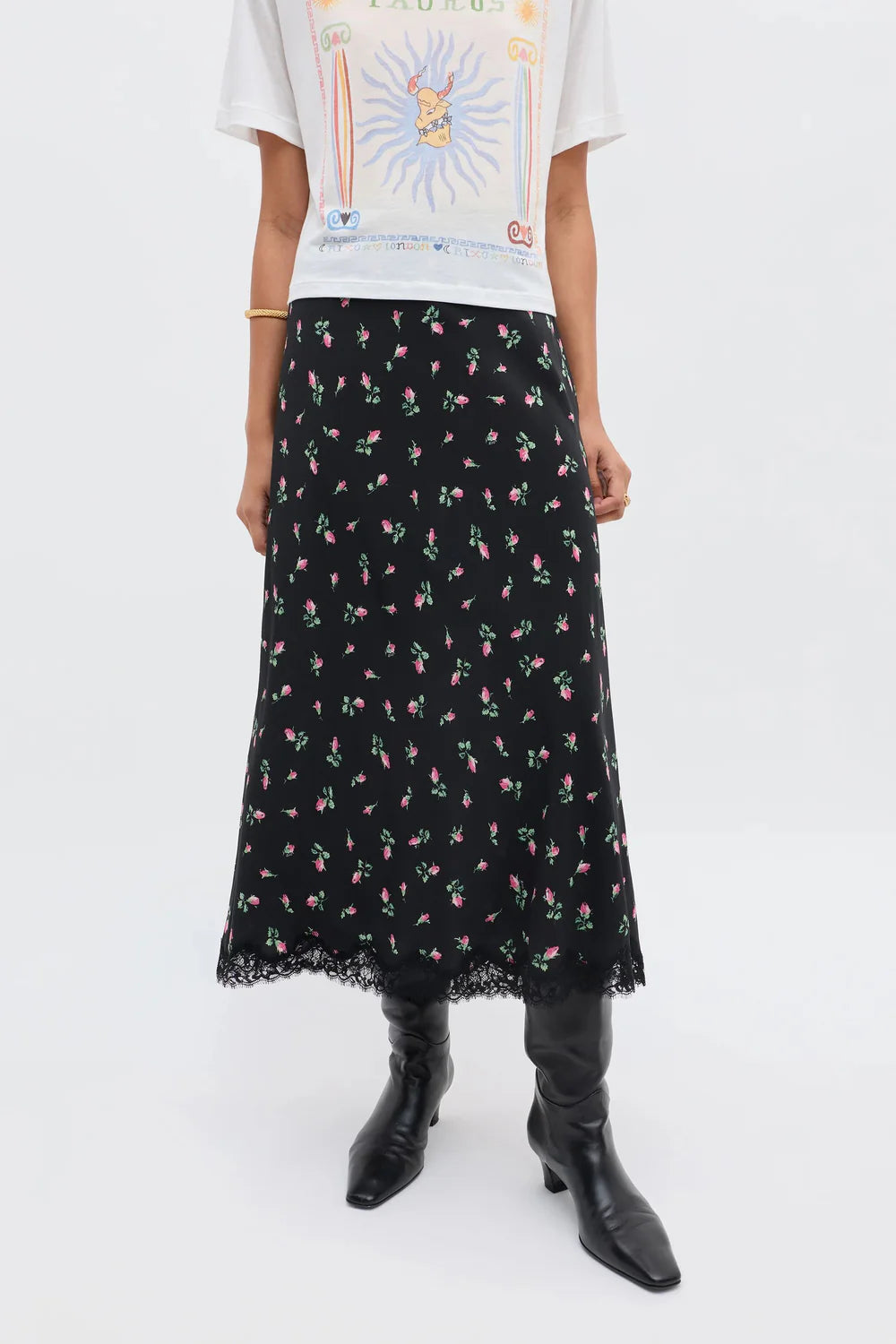 Stassie Skirt - Sienna Bud Black