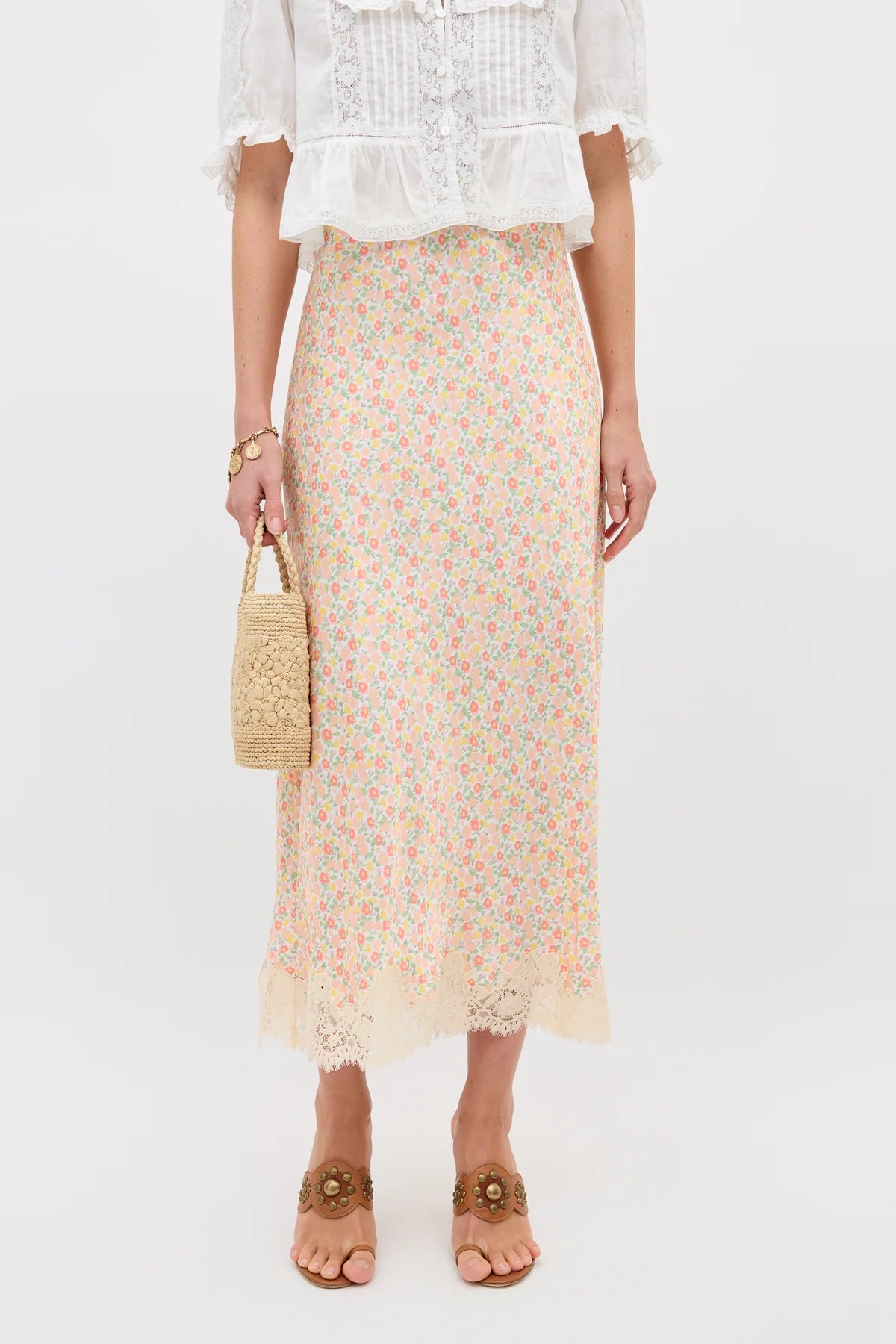 Matilde Skirt - Katie Floral Cream