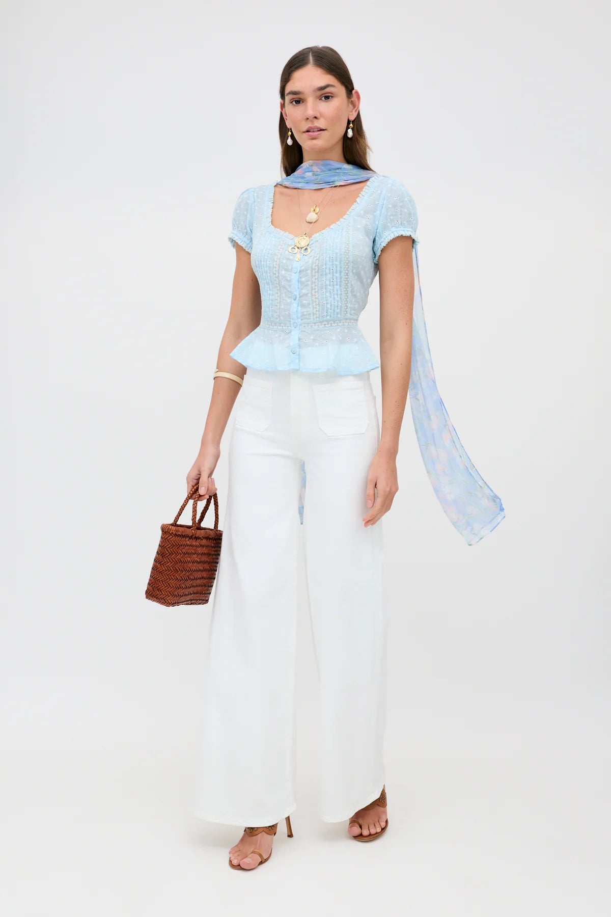 Sandi Top - Powder Blue