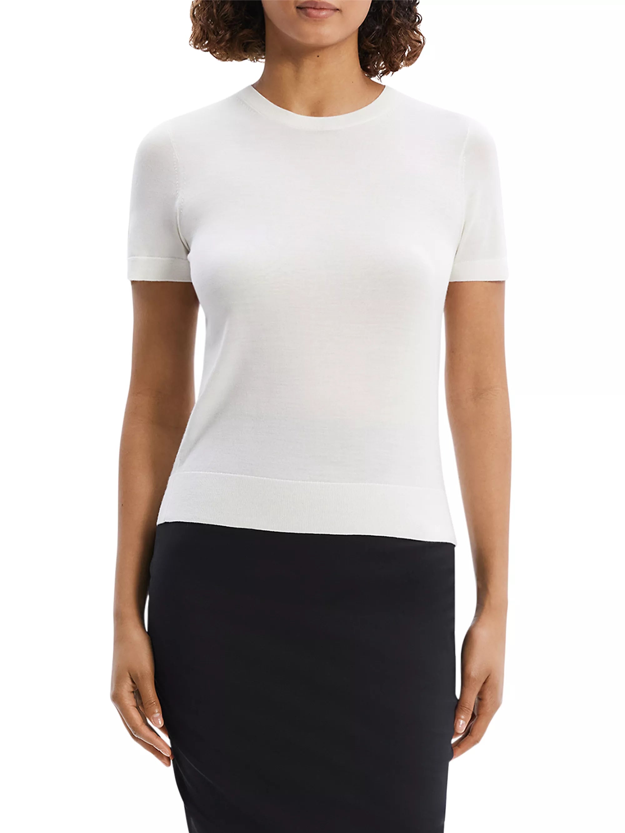 Basic Tee in Regal Wool - New Ivory