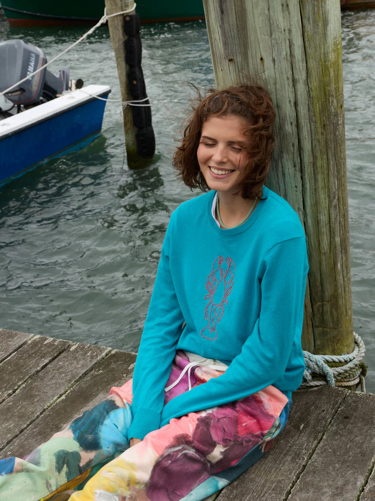 Lobster Crewneck - Teal
