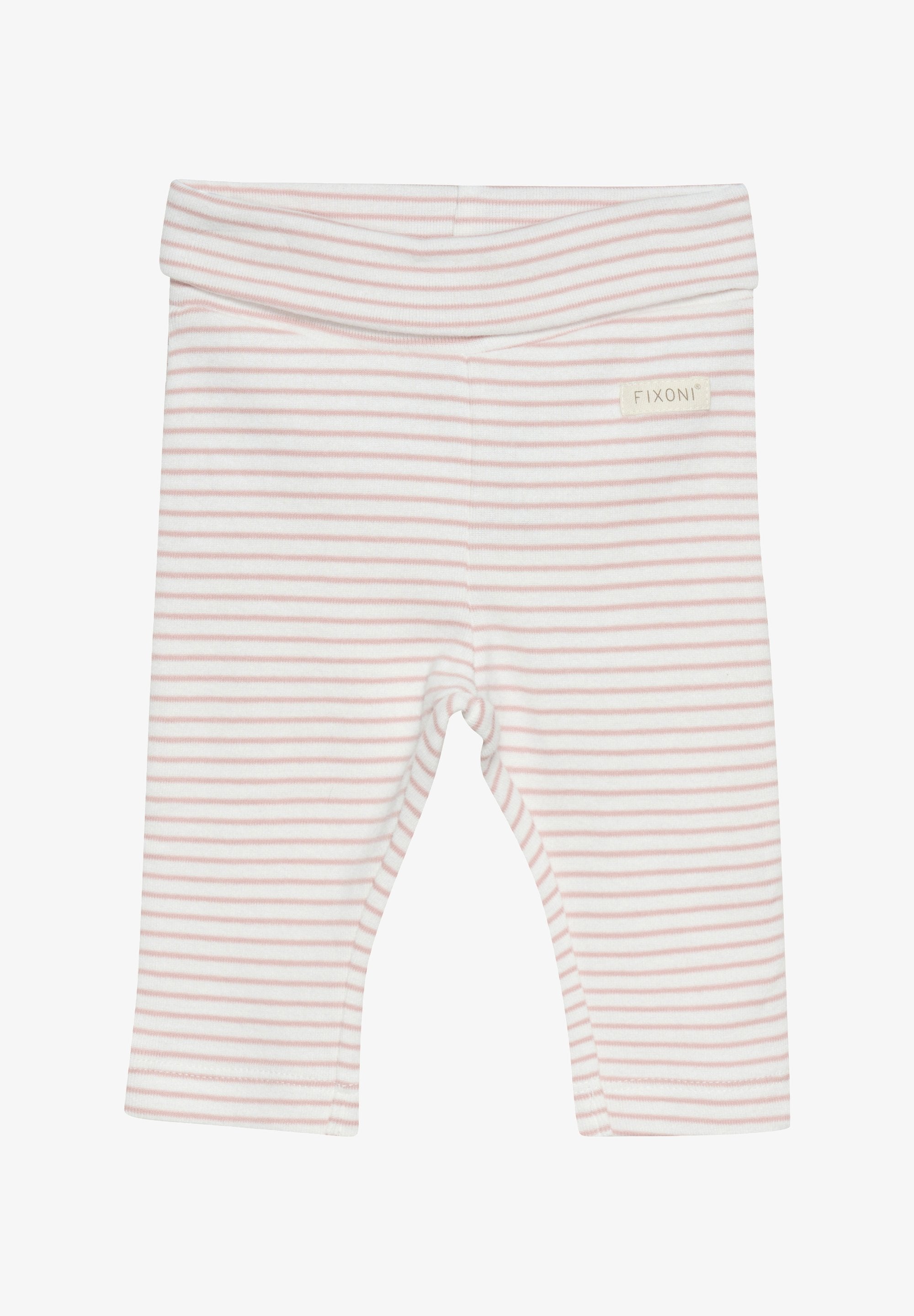 Long-Sleeve Striped Bodysuit and Pants Set - Misty Rose