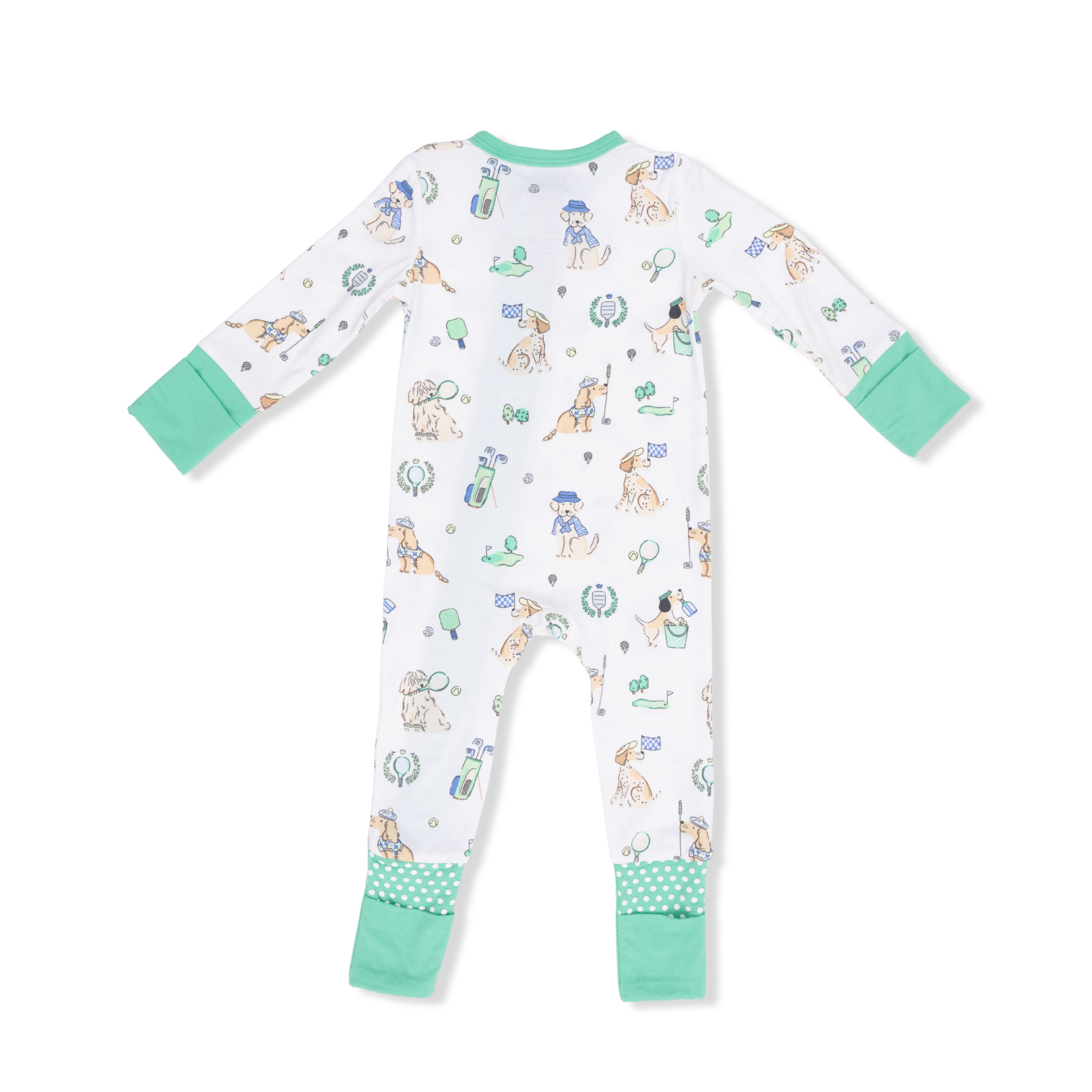 Convertible Romper - Country Club Dogs Neutral