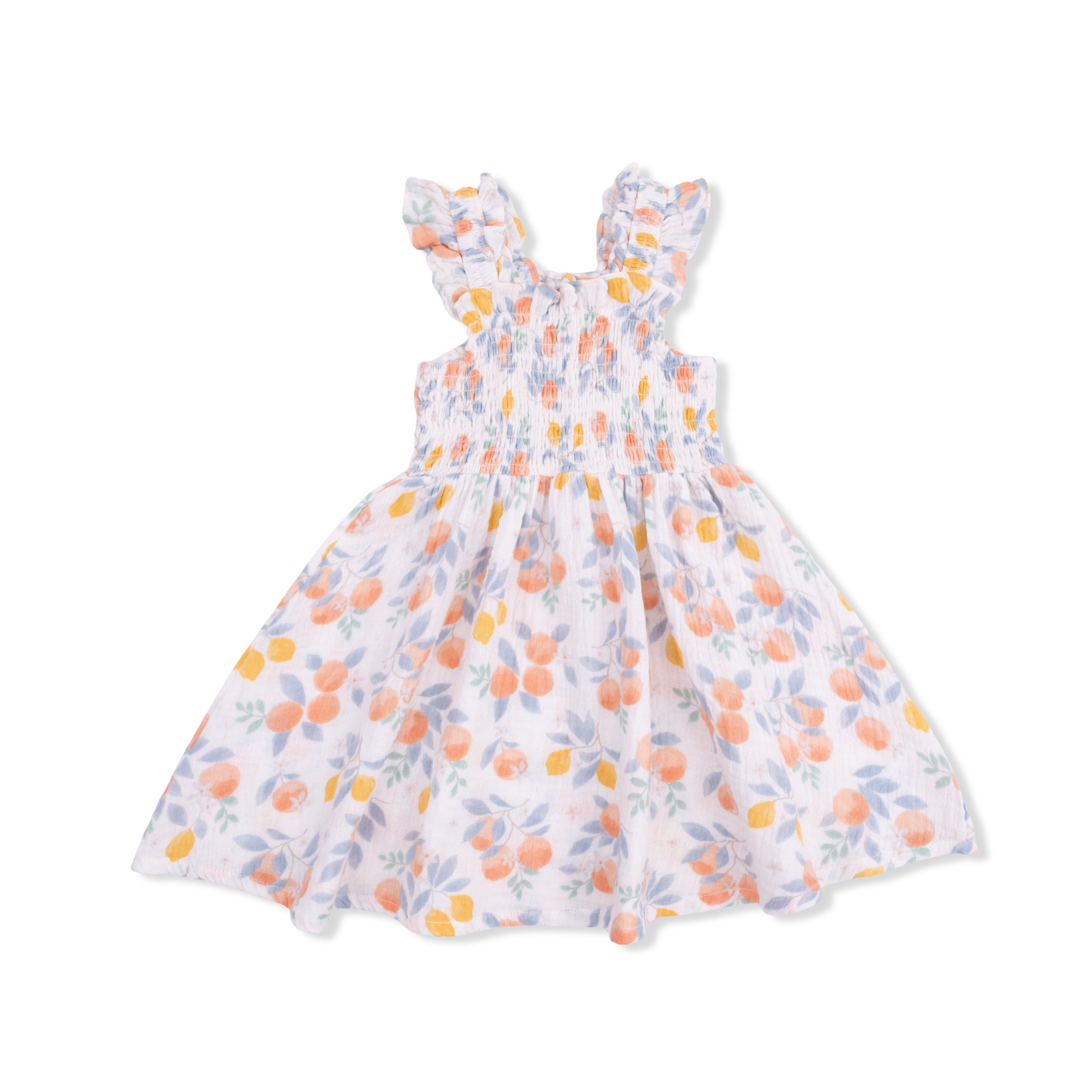 Smocked Sundress with Bloomer - Citrus Floral