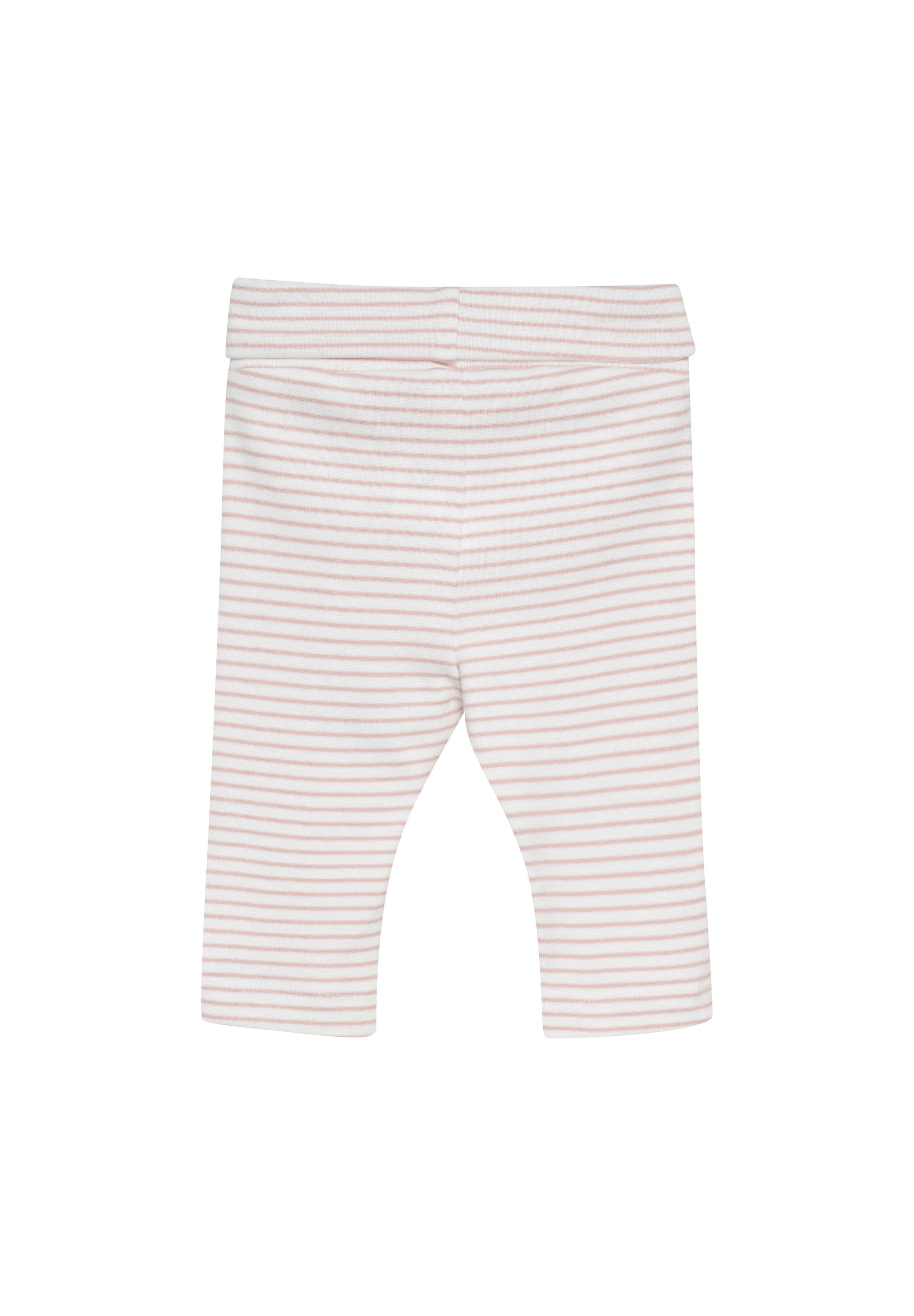 Long-Sleeve Striped Bodysuit and Pants Set - Misty Rose