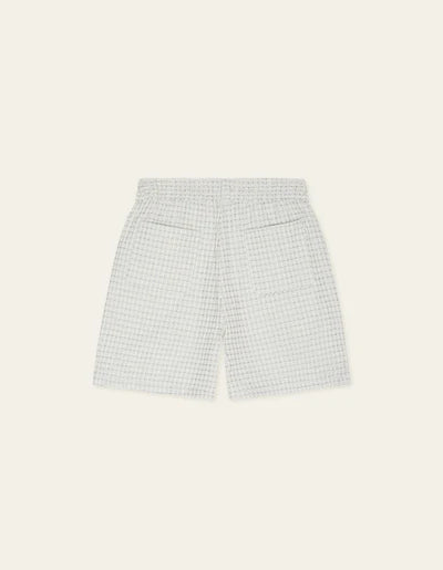 Check Seersucker Shorts - Light Ivory