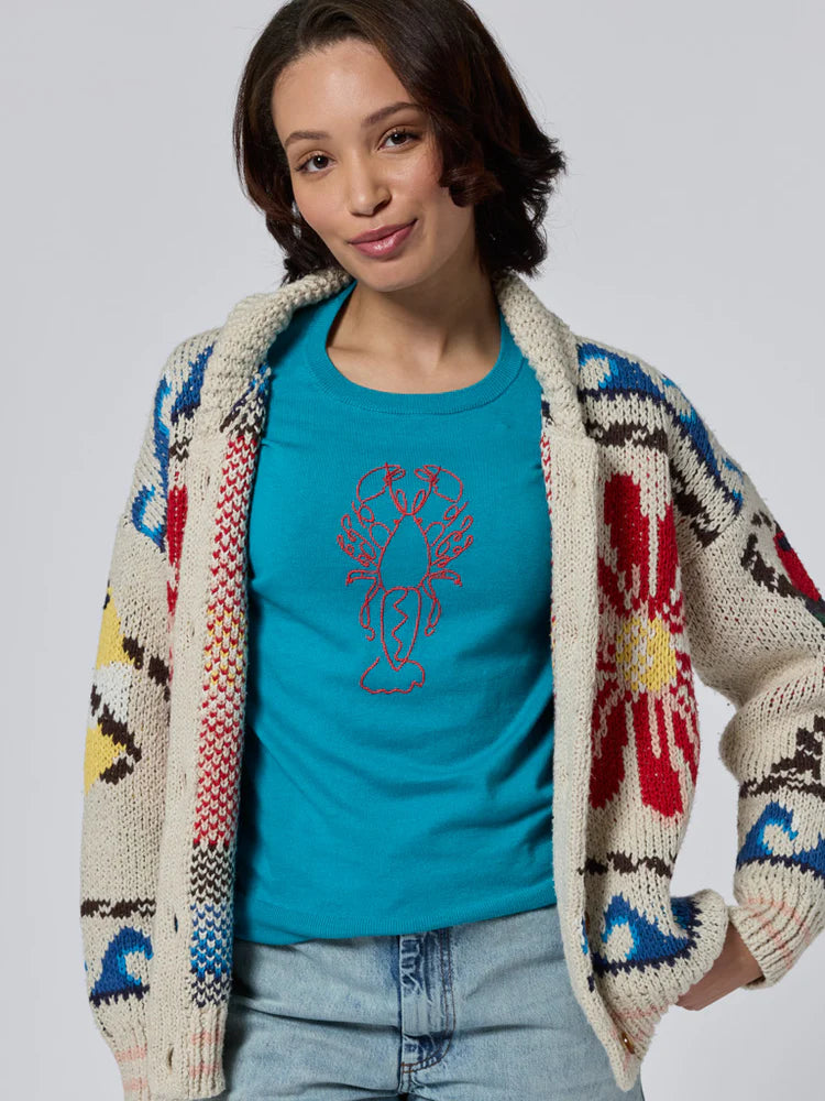 Lobster Crewneck - Teal