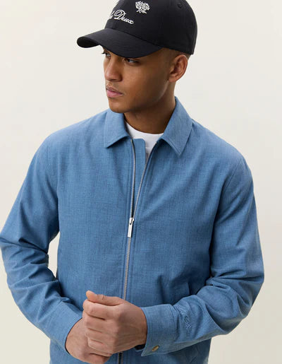 Como Coach Jacket - Faded Denim Blue