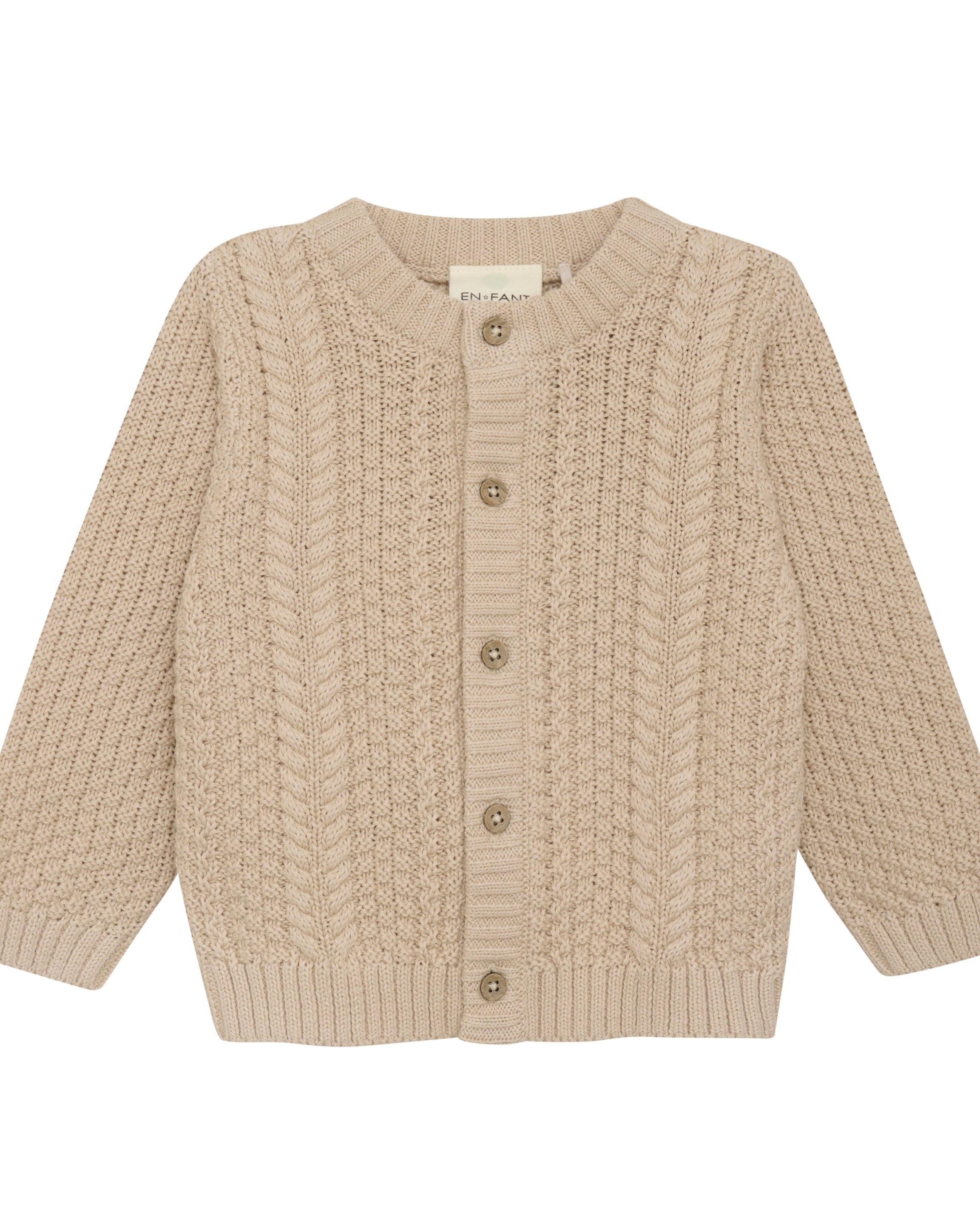 Knitted Cardigan - Cement