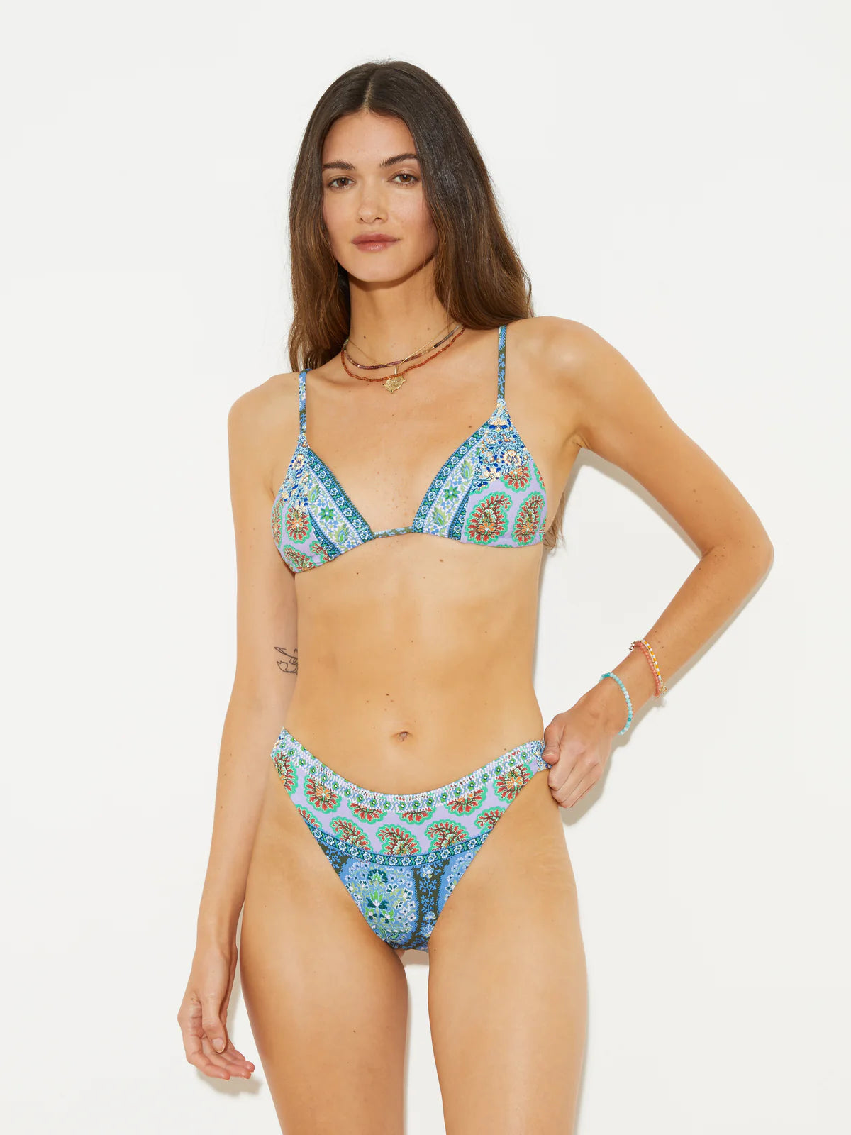 Onda Dalian Pant - Blues Patchwork