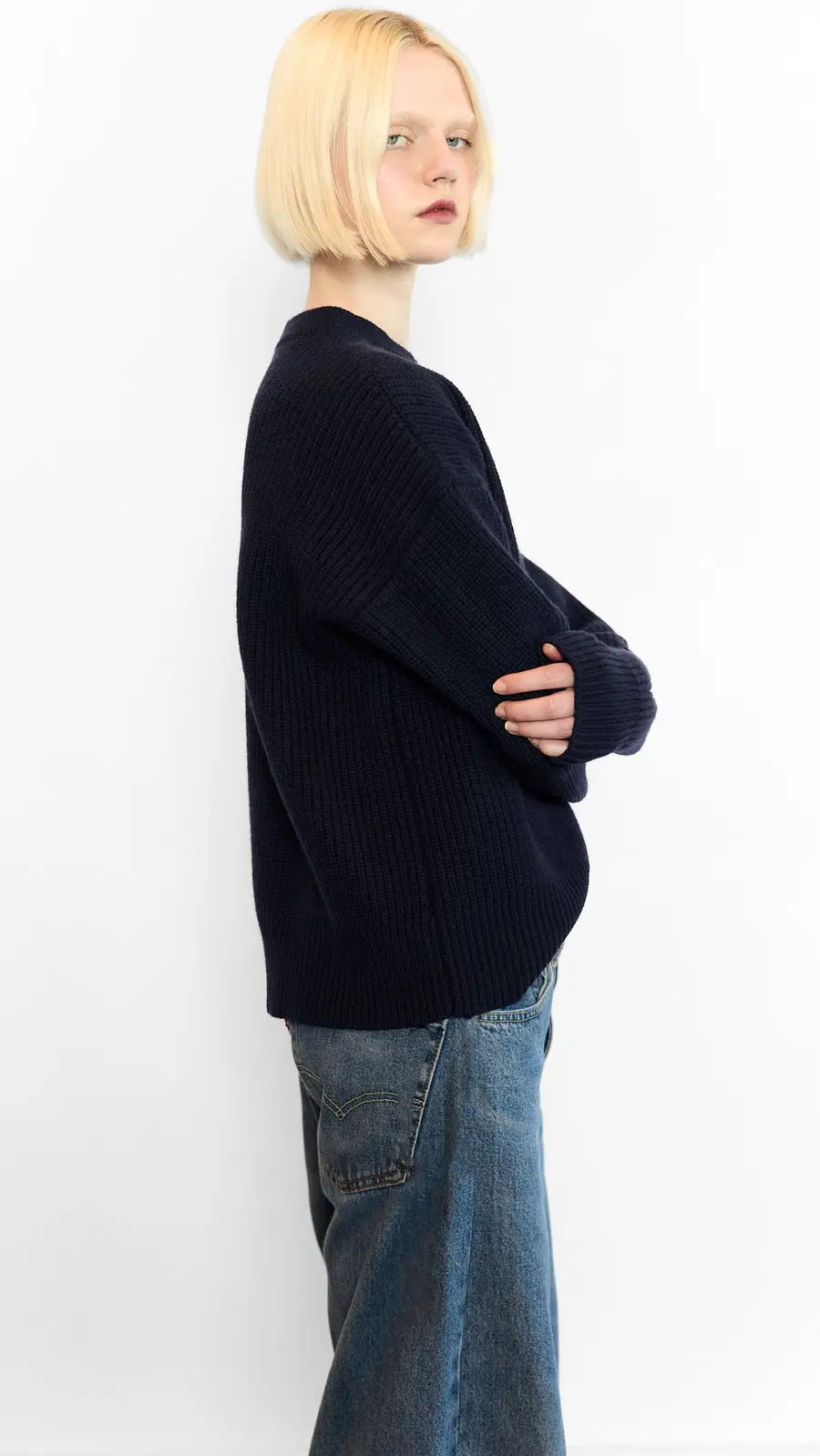 Genevieve Sweater - Navy