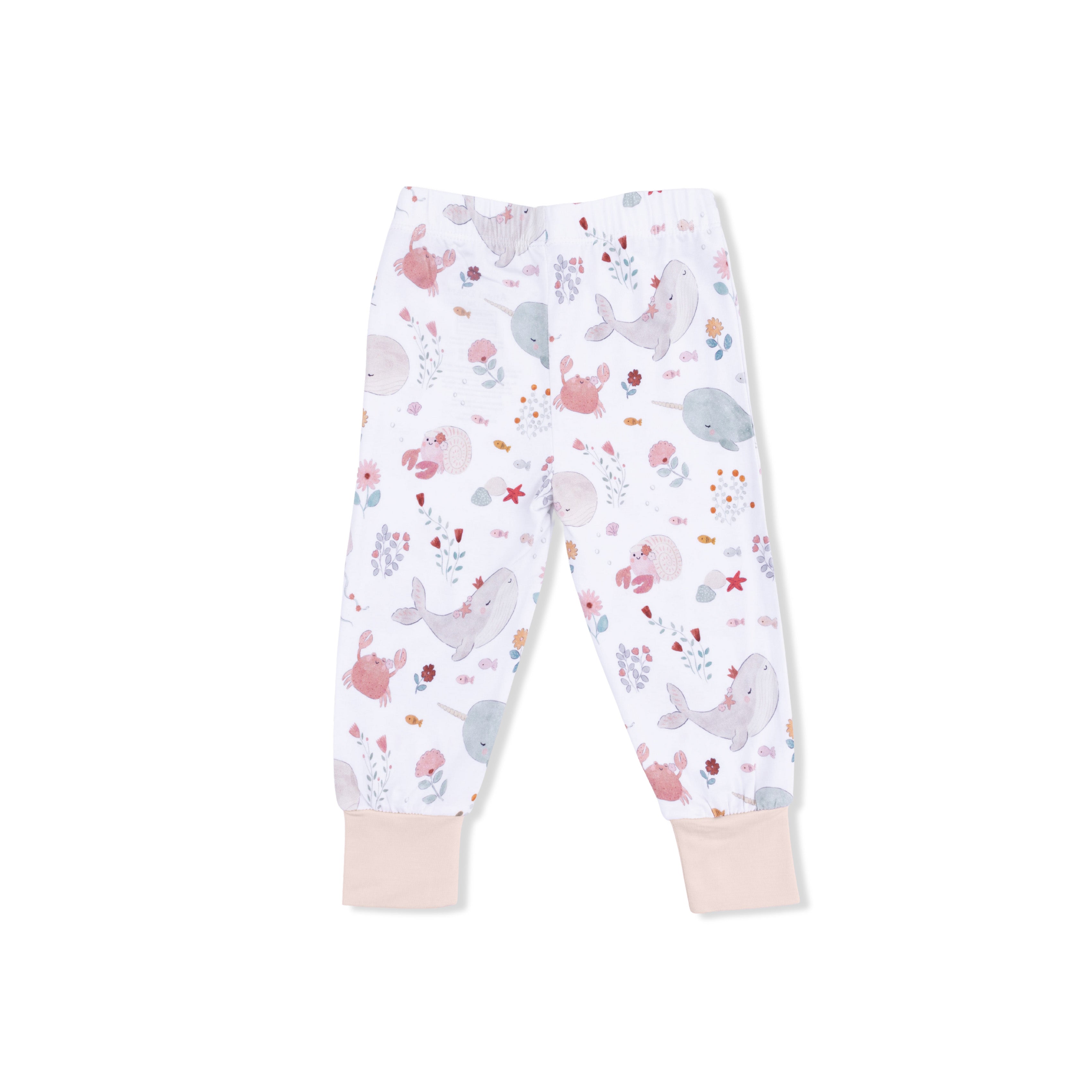 Short Sleeve Loungewear Set - Garden Sea Creatures