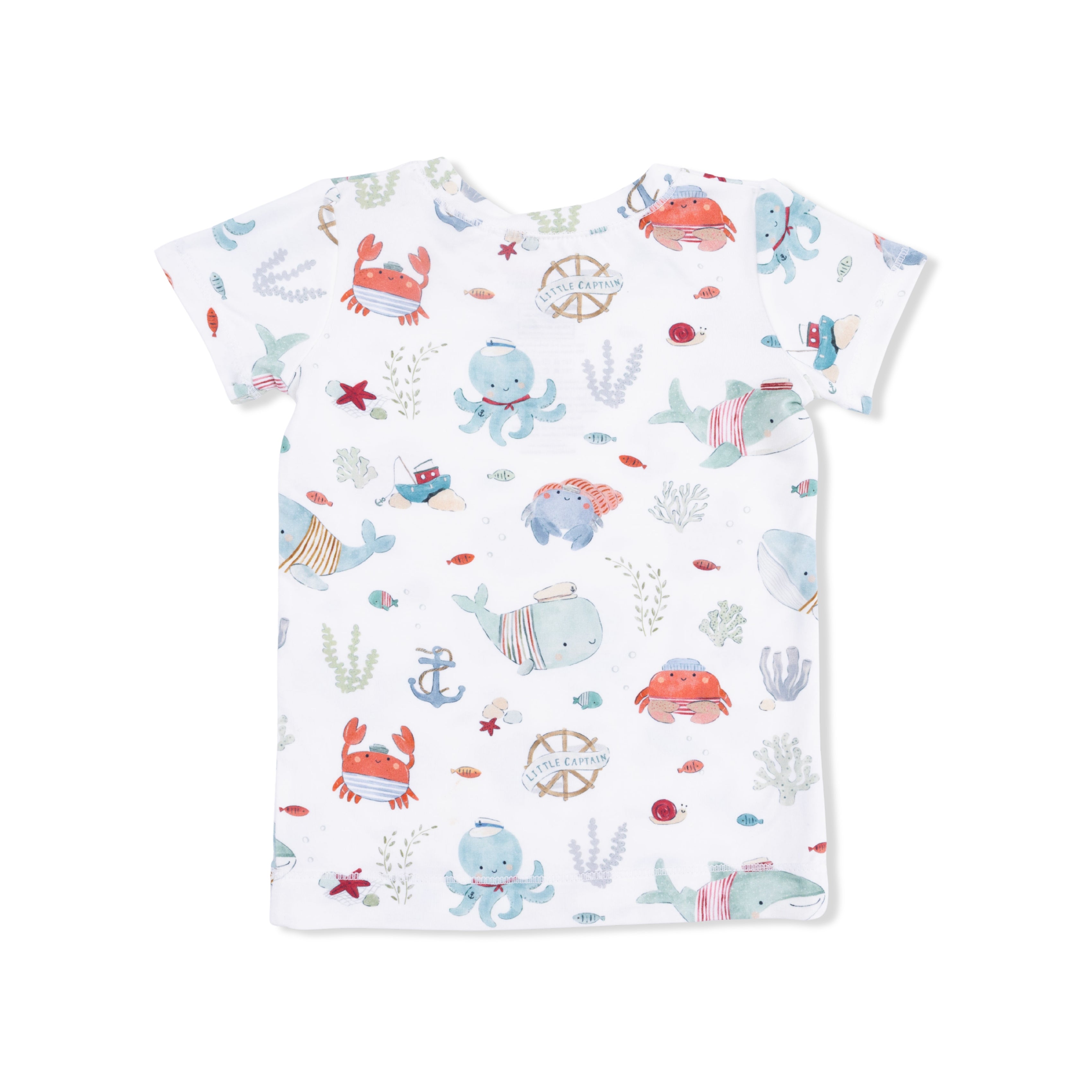 Short Sleeve Loungewear Set - Sailor Sea Creatures