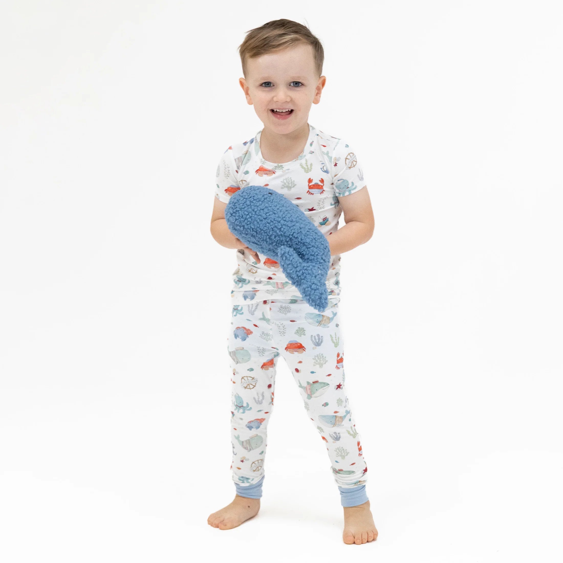 Short Sleeve Loungewear Set - Sailor Sea Creatures