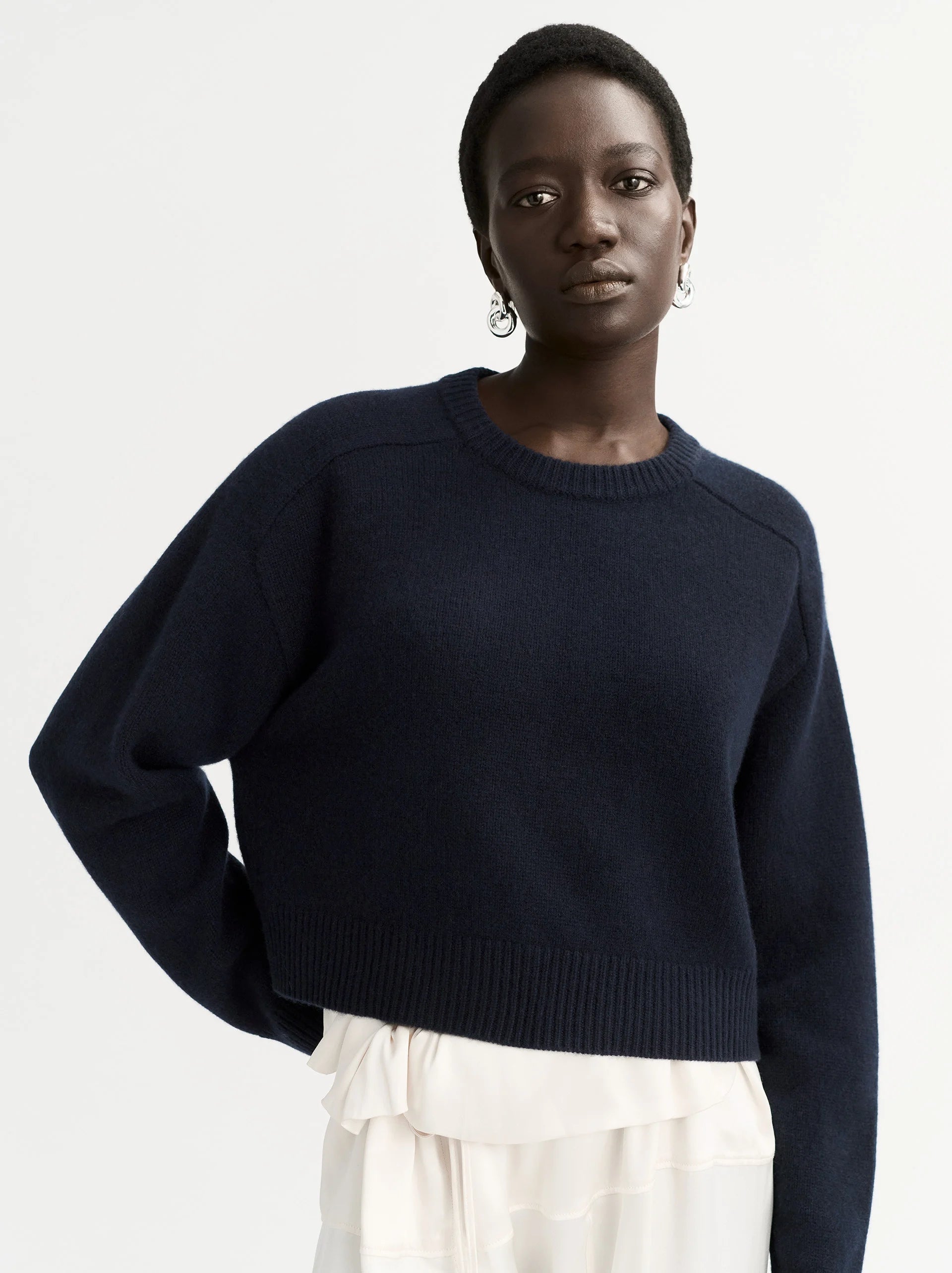 Cashmere Top - Navy