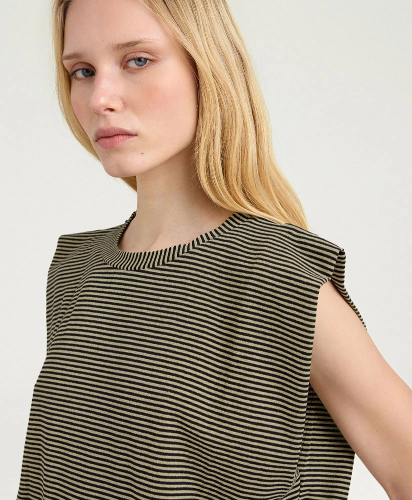 Enna T-Shirt - Black/Cream