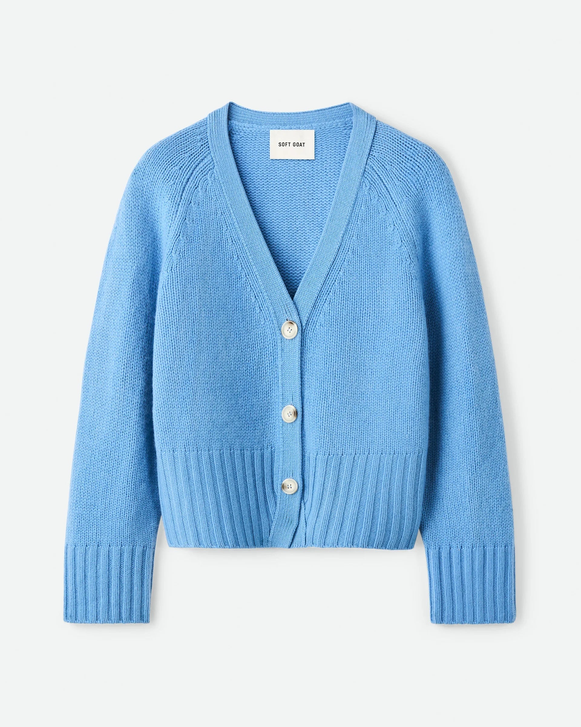 V-neck Cardigan - Azure