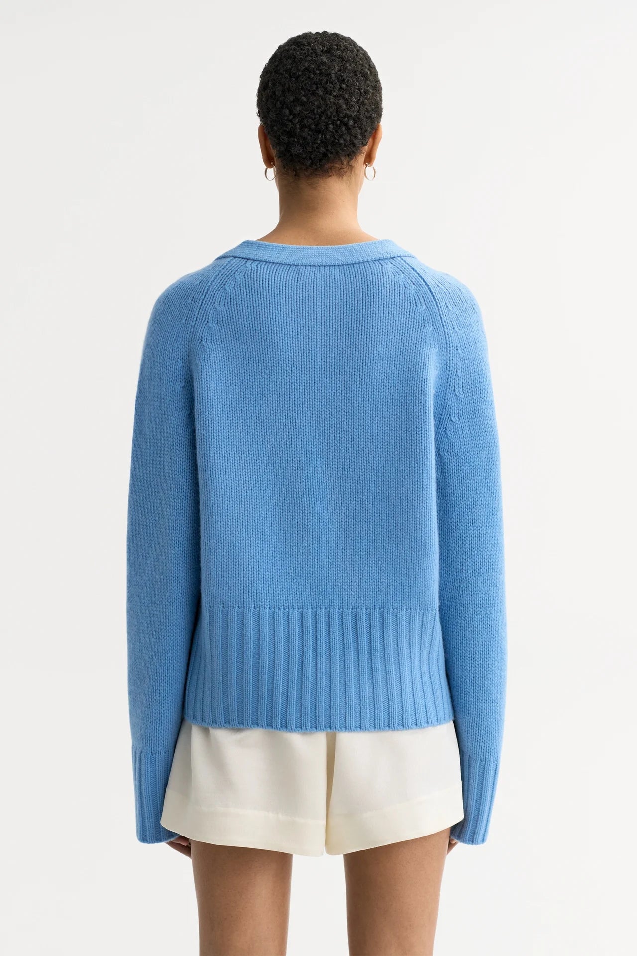 V-neck Cardigan - Azure