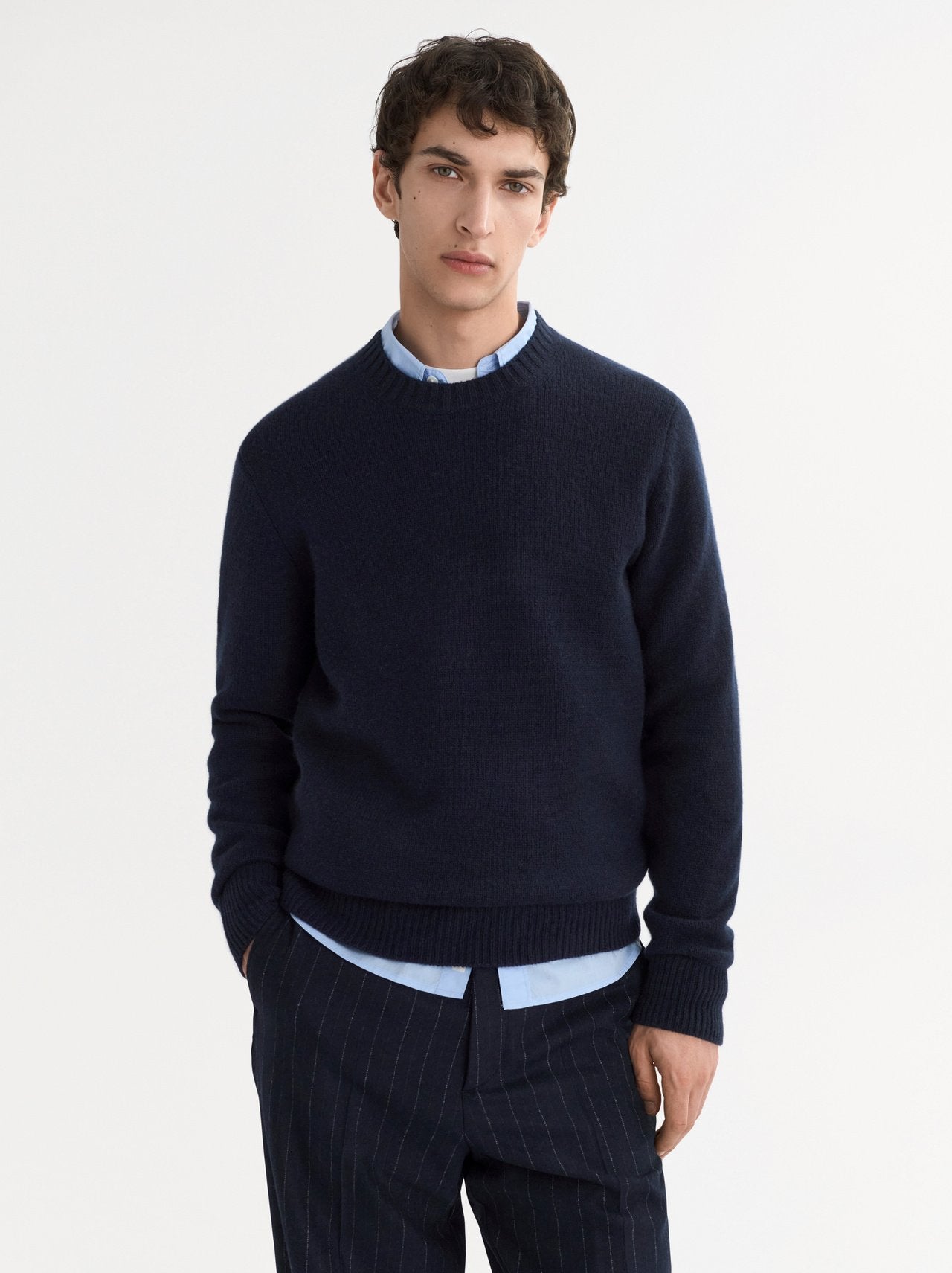 Chunky Crewneck - Navy