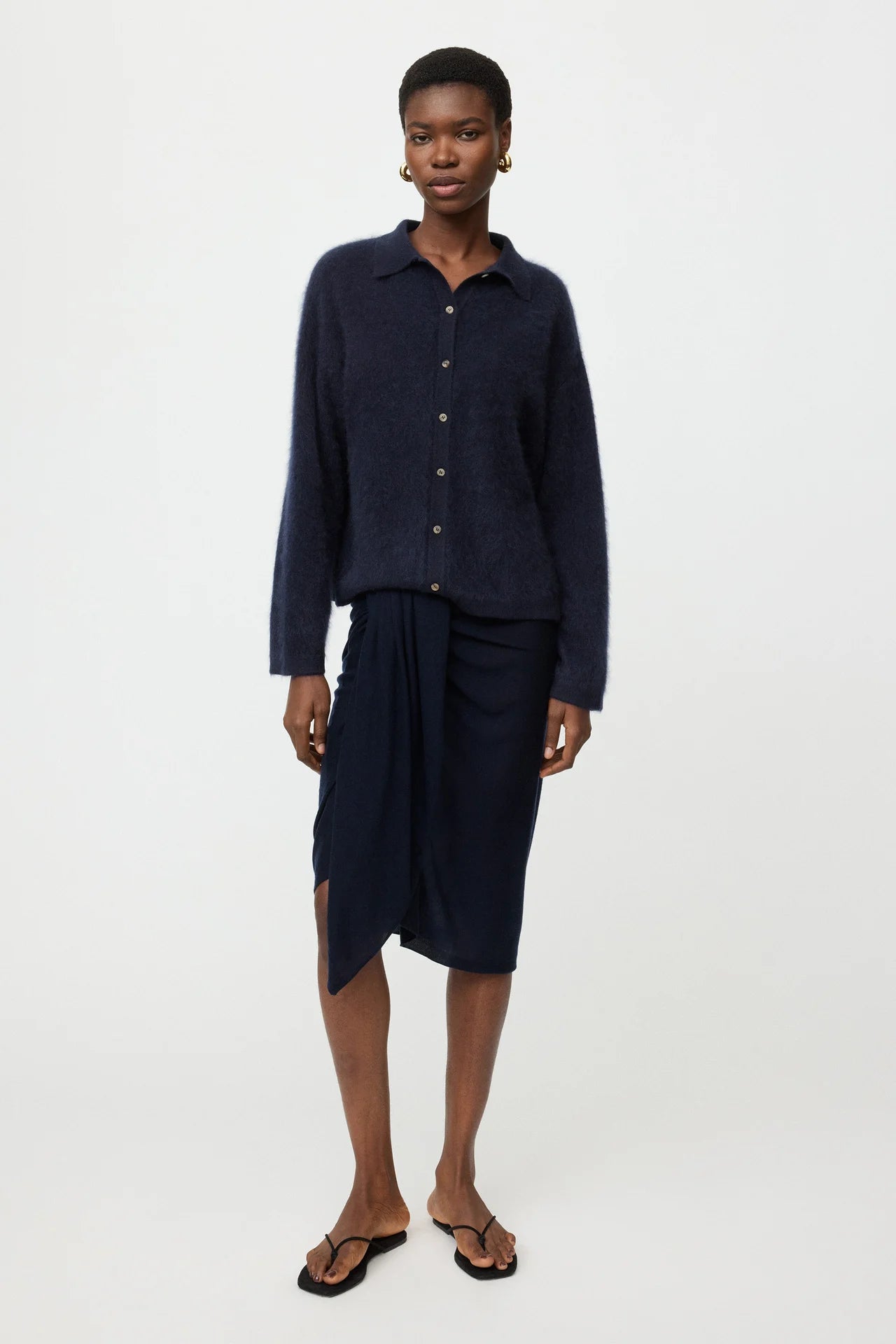 Brushed Shirt - Navy