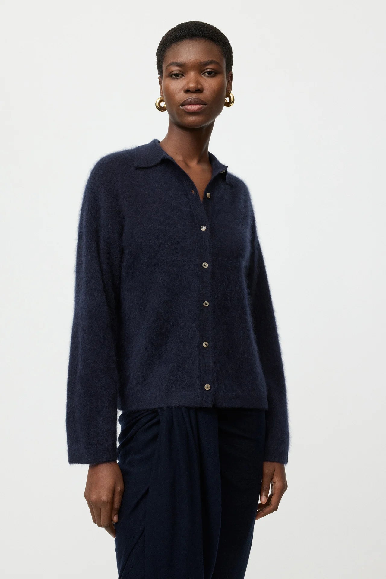 Brushed Shirt - Navy