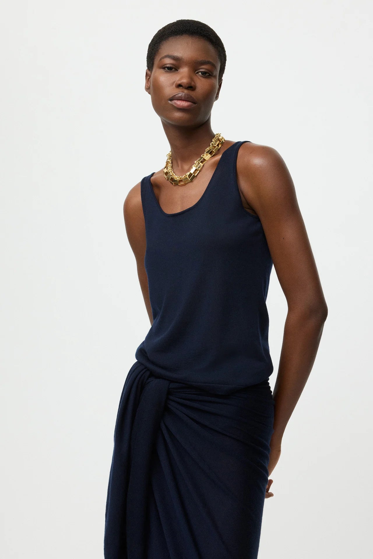 Featherlight Singlet - Navy