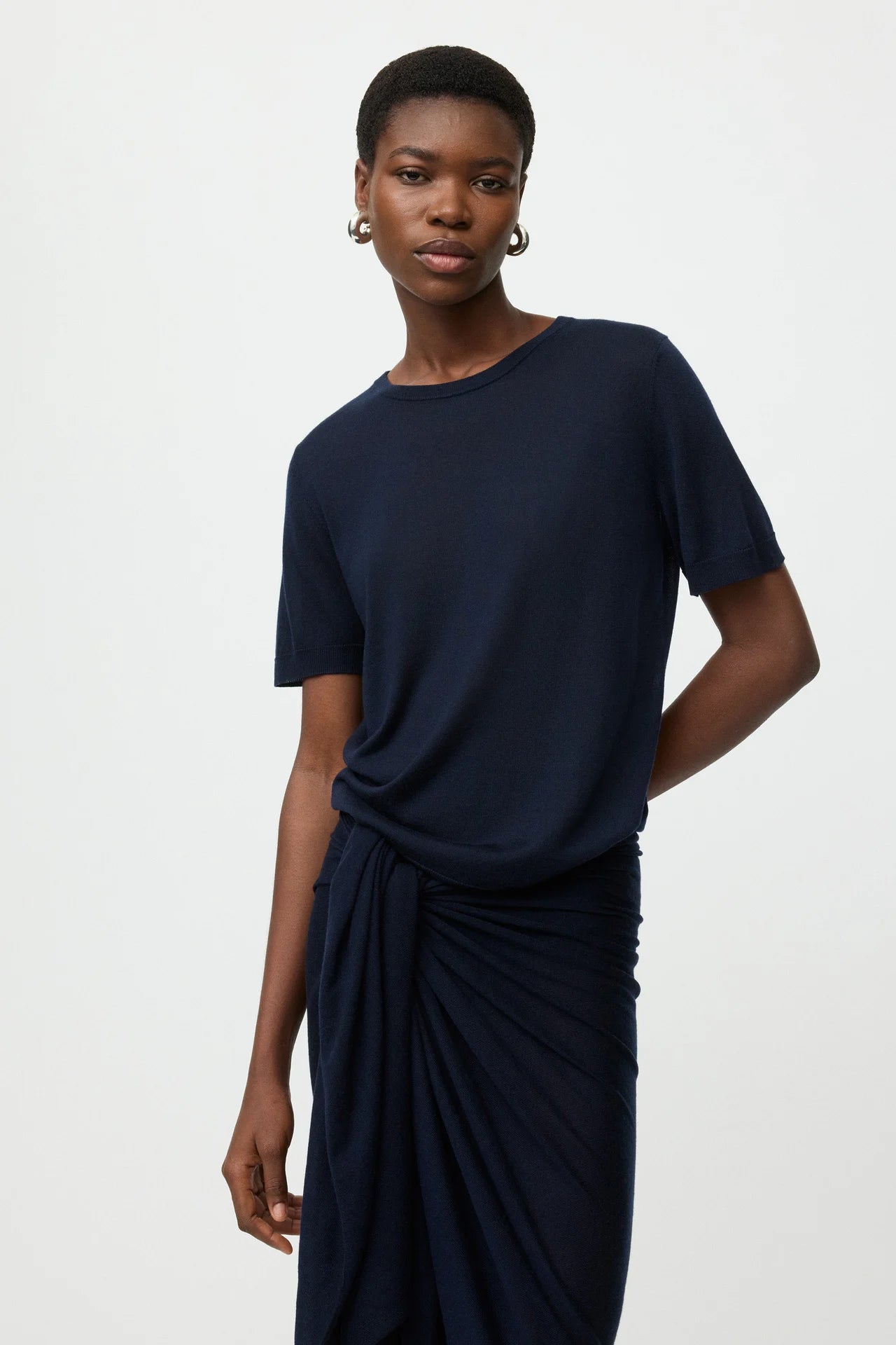 Featherlight Tee - Navy