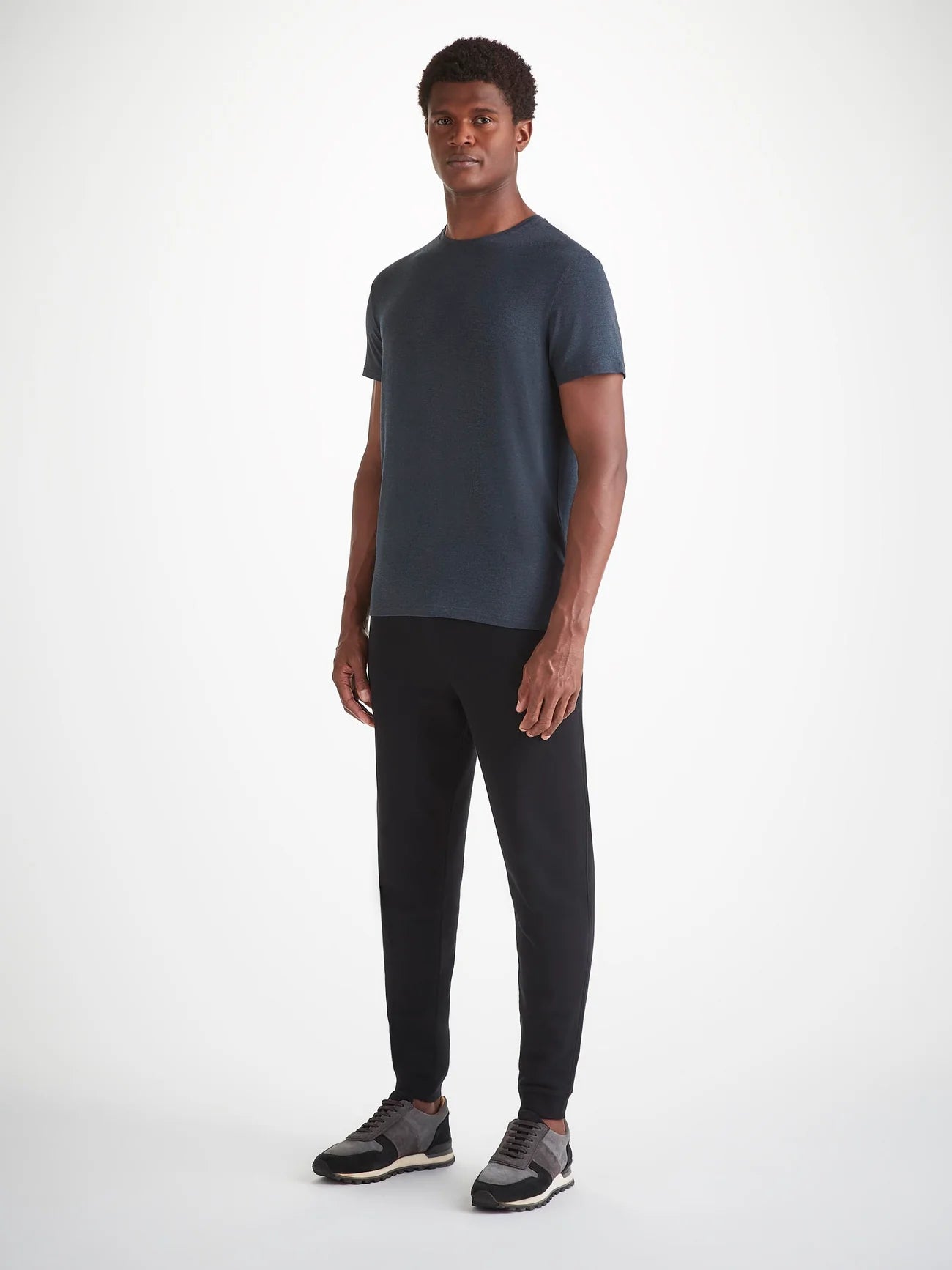 Marlowe Micro Modal Stretch T-Shirt - Anthracite Marl